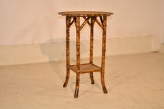 19th Century French Bamboo Octagonal Side Table