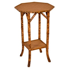 19th Century French Bamboo Octagonal Side Table