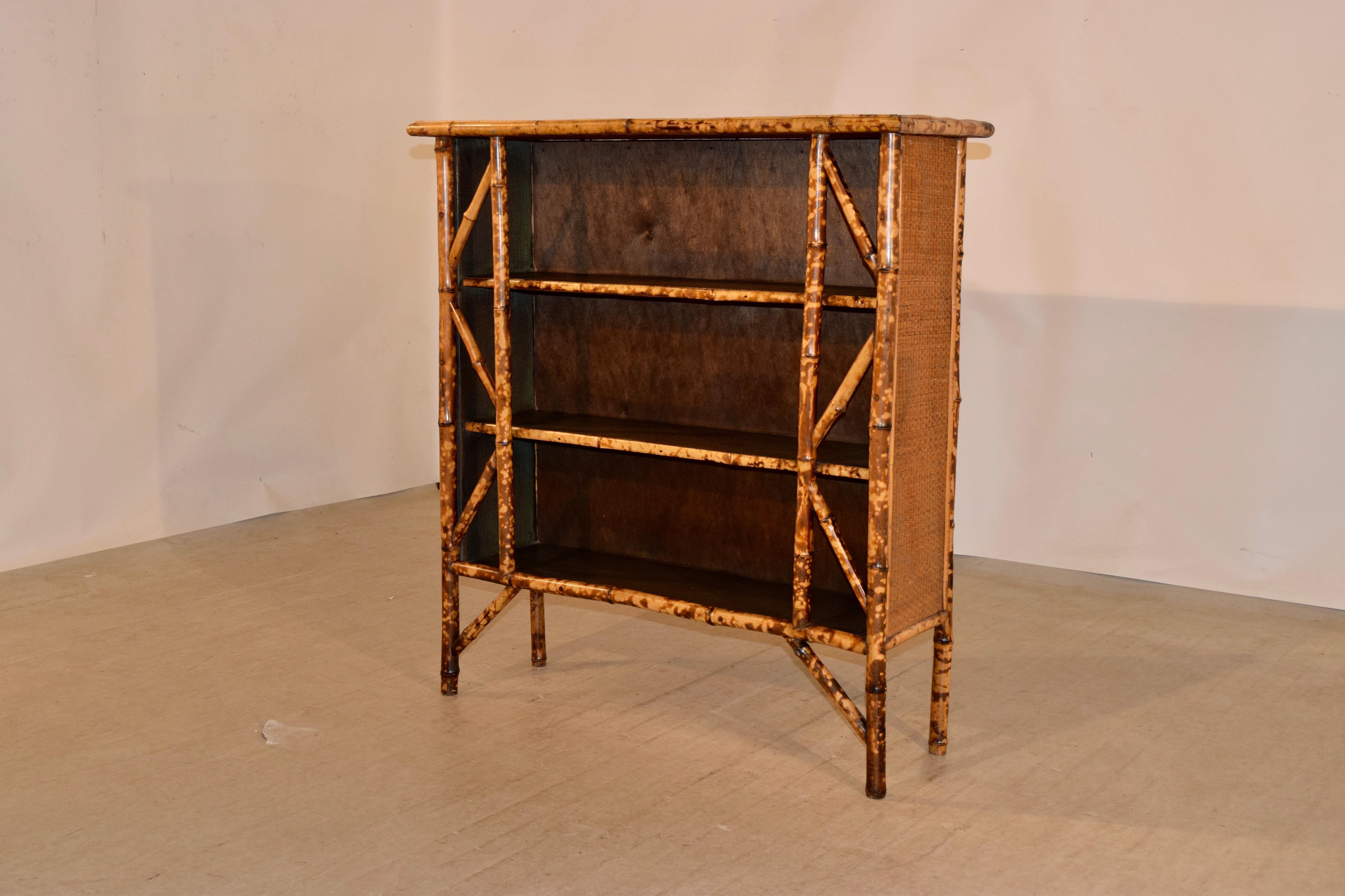 19th Century French Bamboo Shelf 1