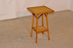 19th Century French Bamboo Side Table