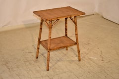 19th Century French Bamboo Side Table