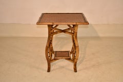 19th Century French Bamboo Side Table