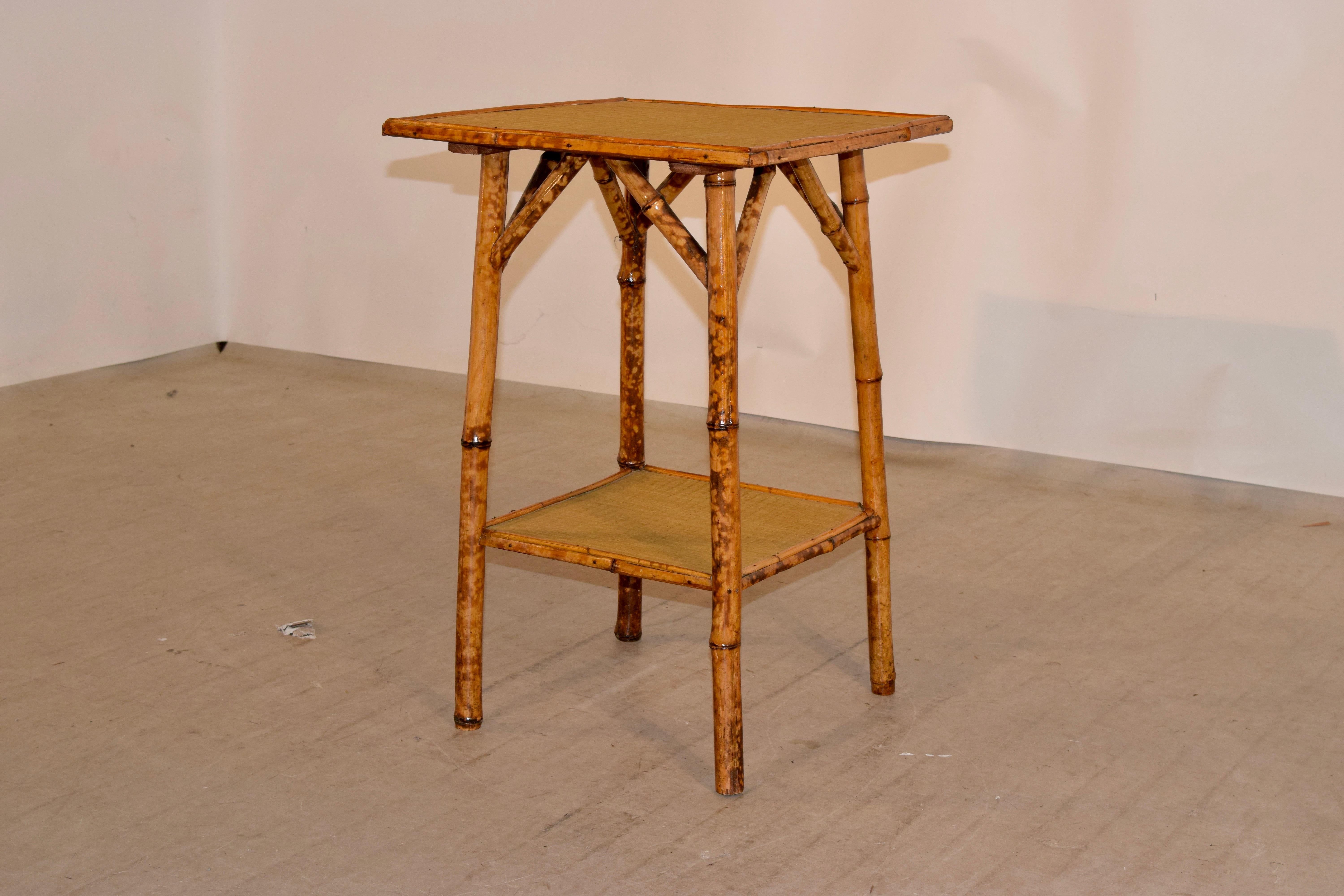 Art Nouveau 19th Century French Bamboo Side Table