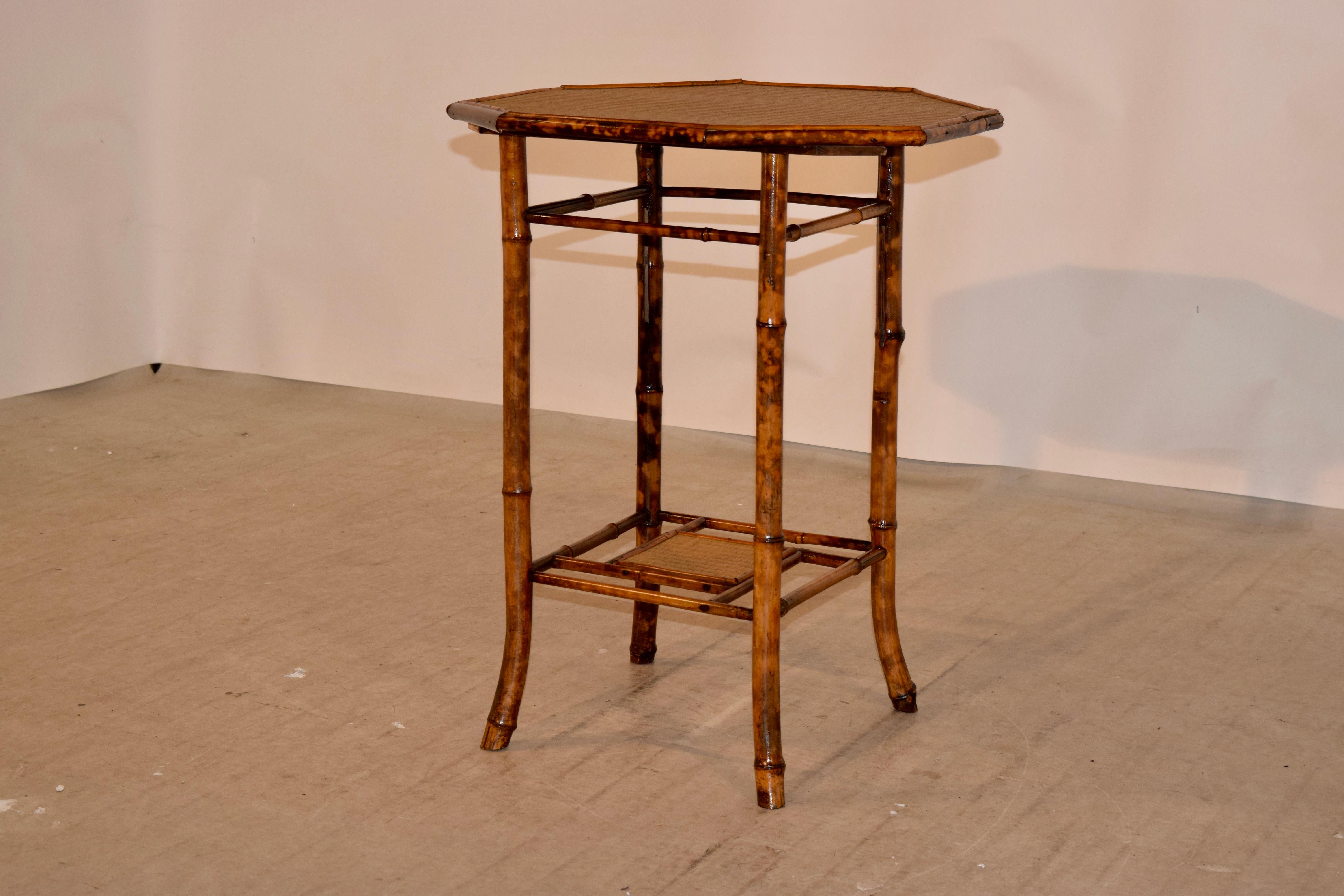 19th Century French Bamboo Side Table In Good Condition In High Point, NC