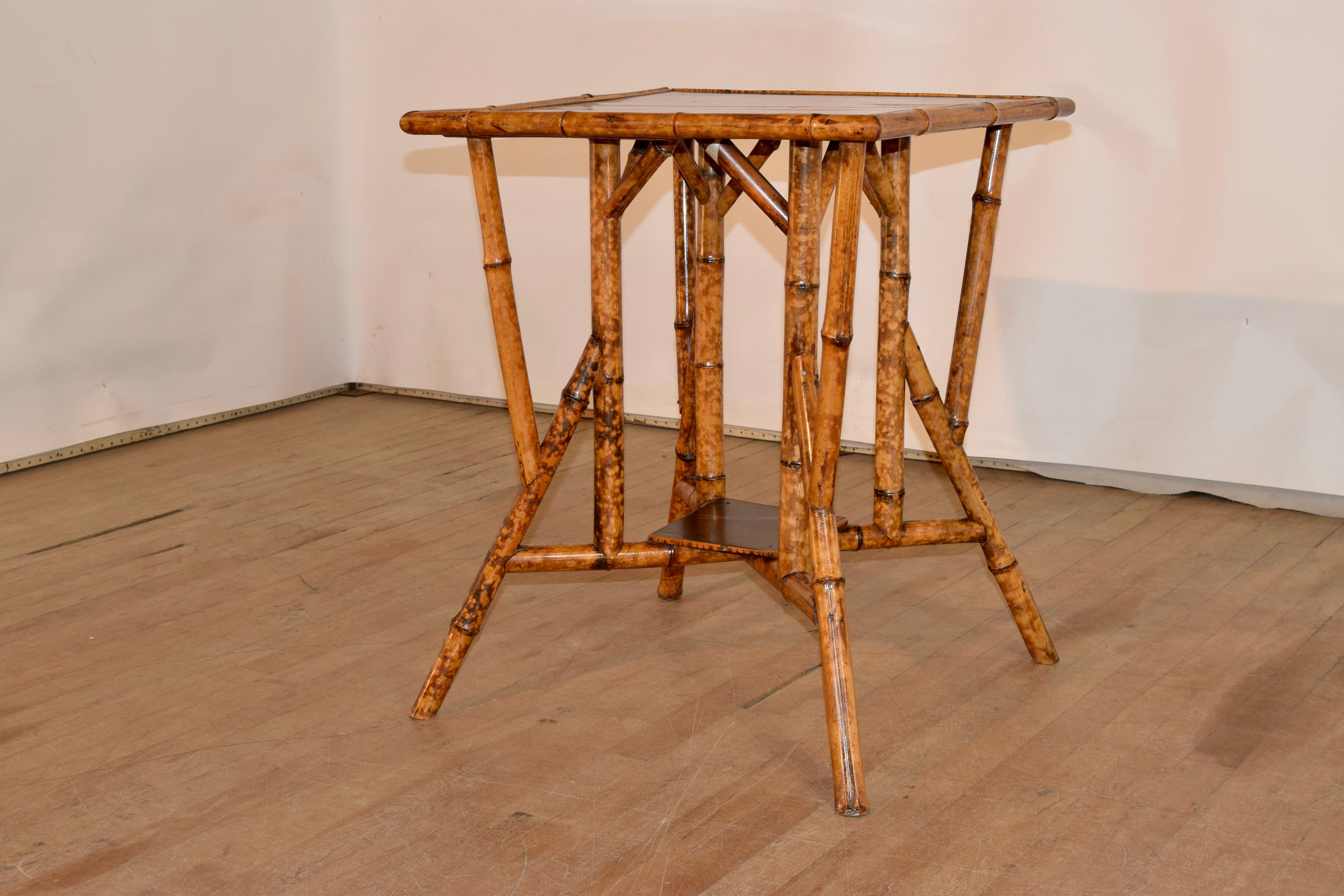 19th Century French Bamboo Side Table For Sale 1