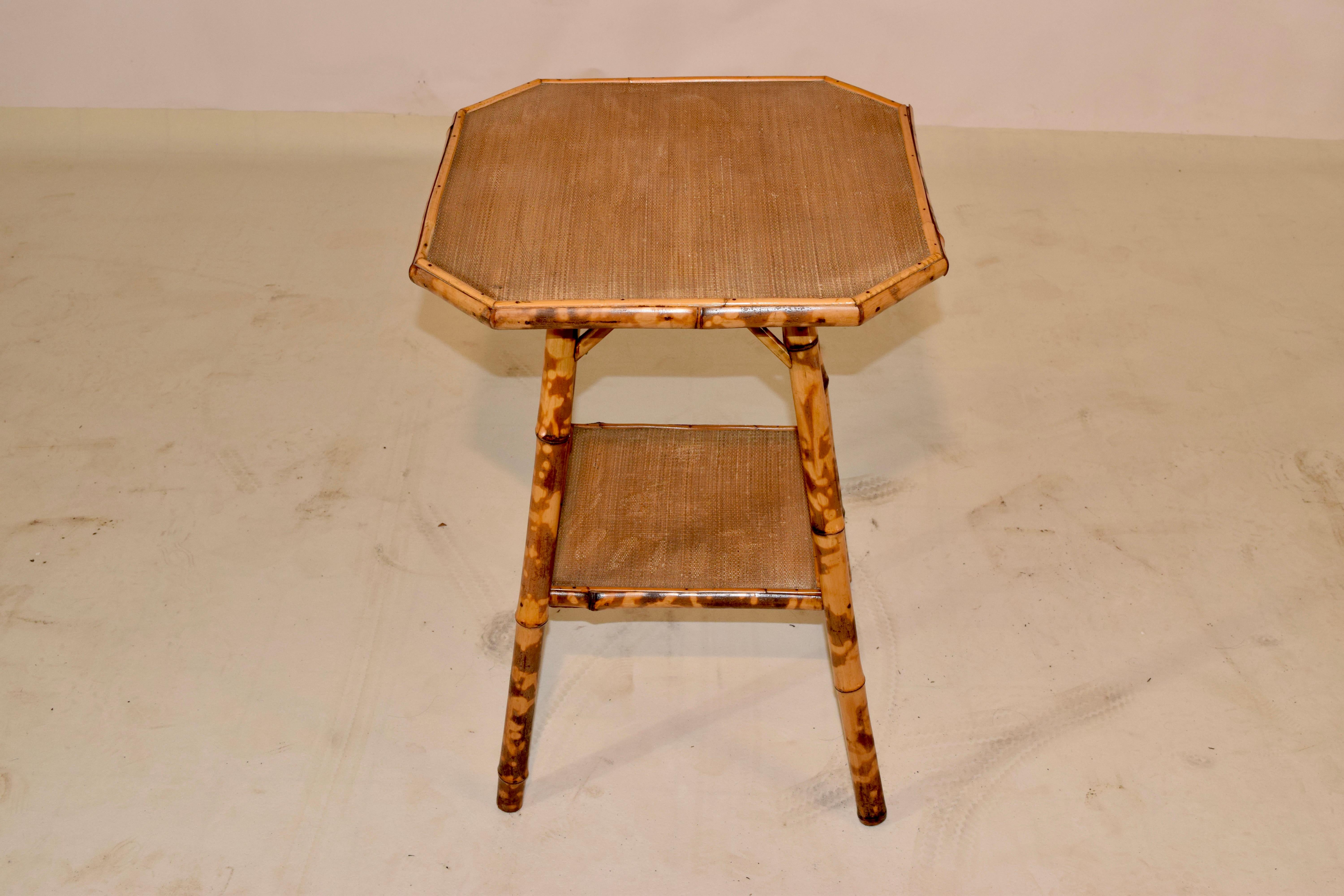 19th Century French Bamboo Side Table 1