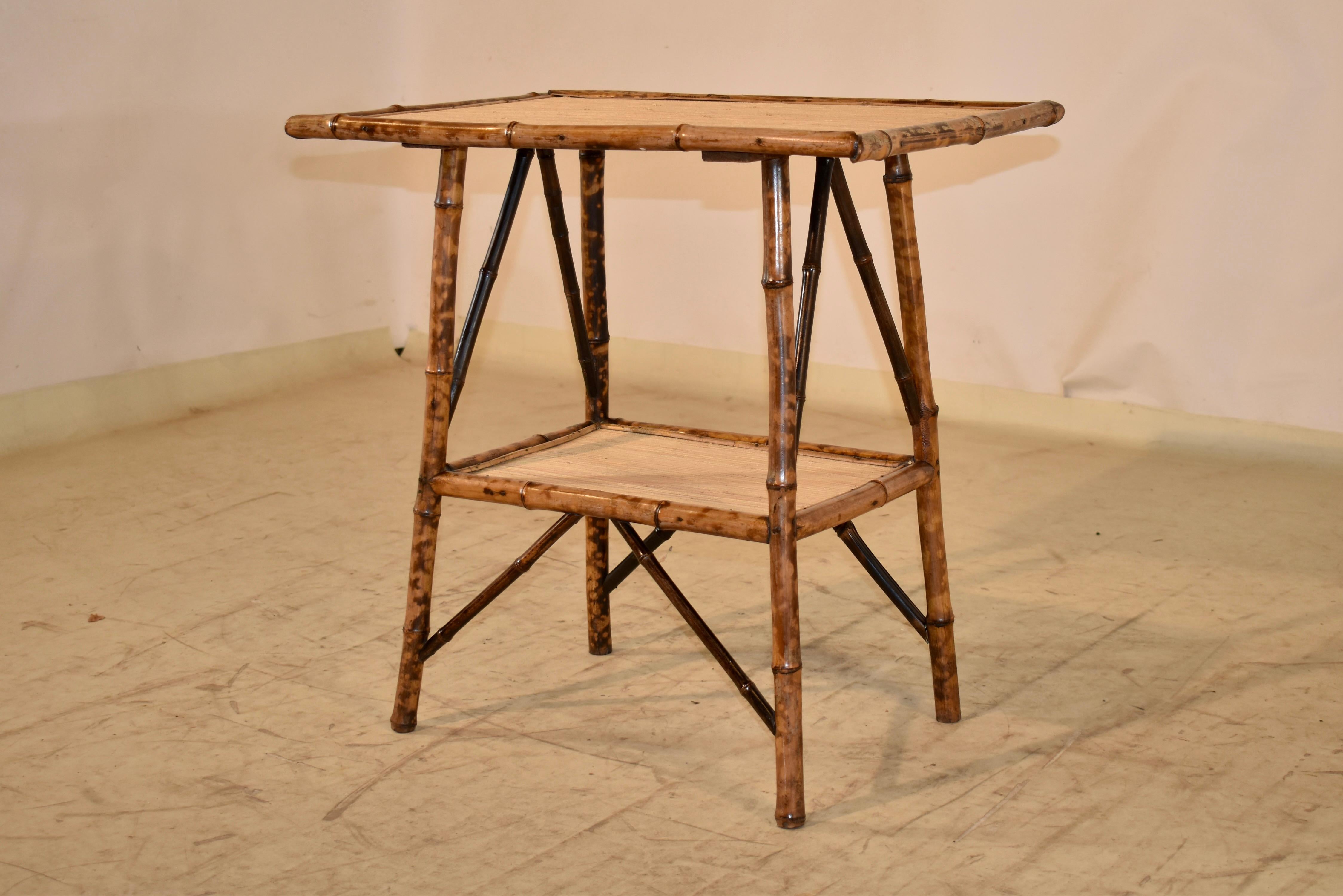 19th Century French Bamboo Side Table 1