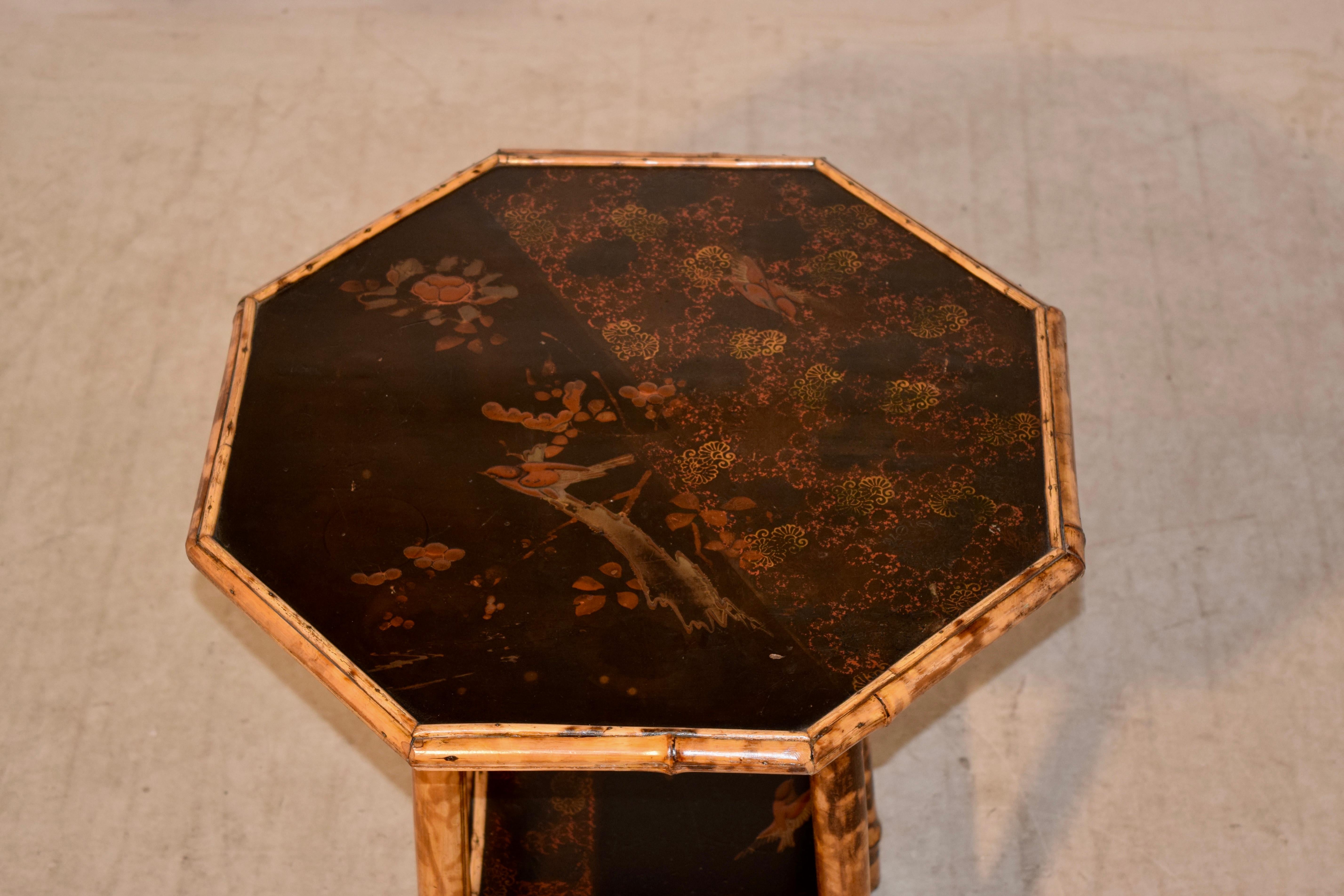 19th Century French Bamboo Side Table 2