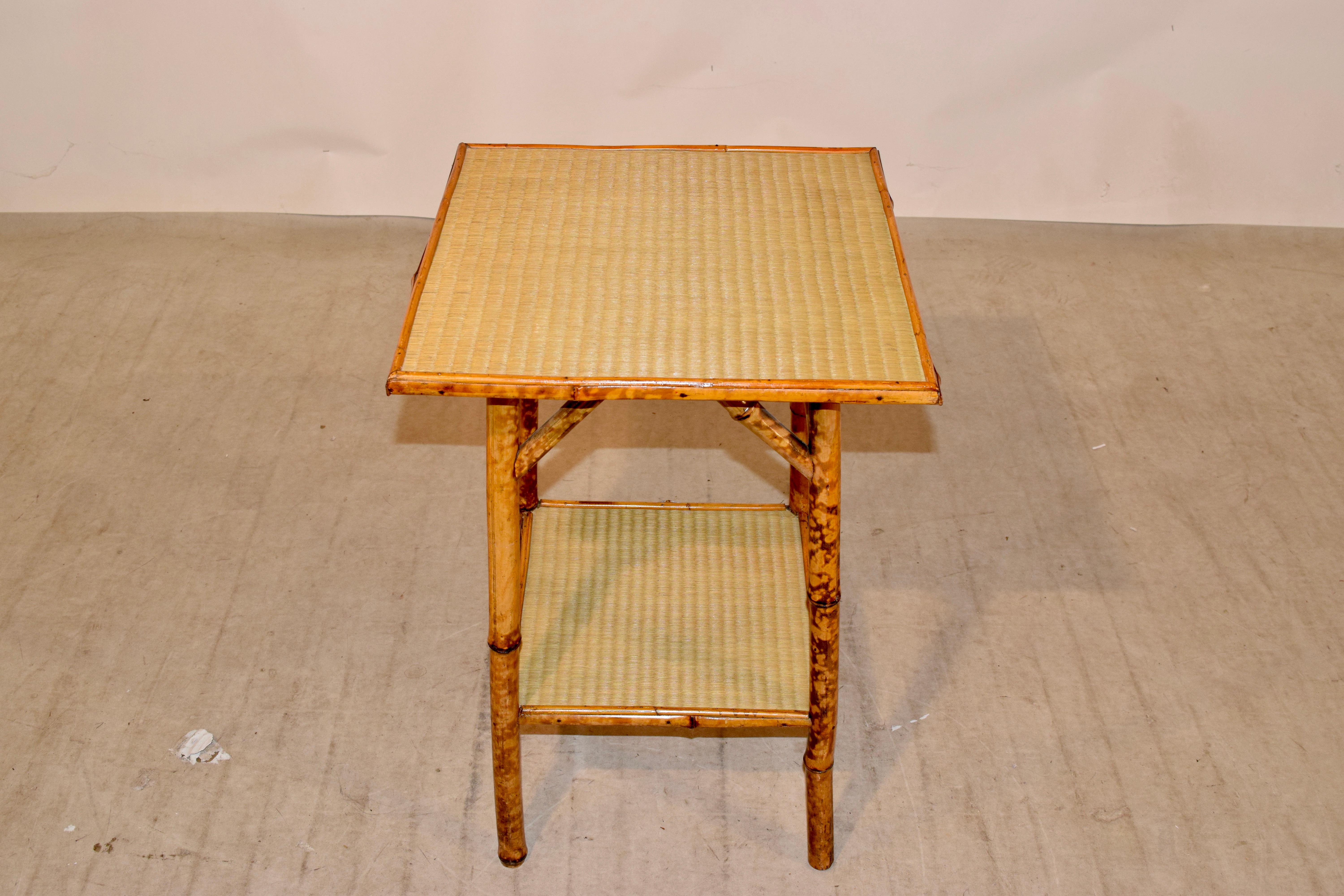 19th Century French Bamboo Side Table 2