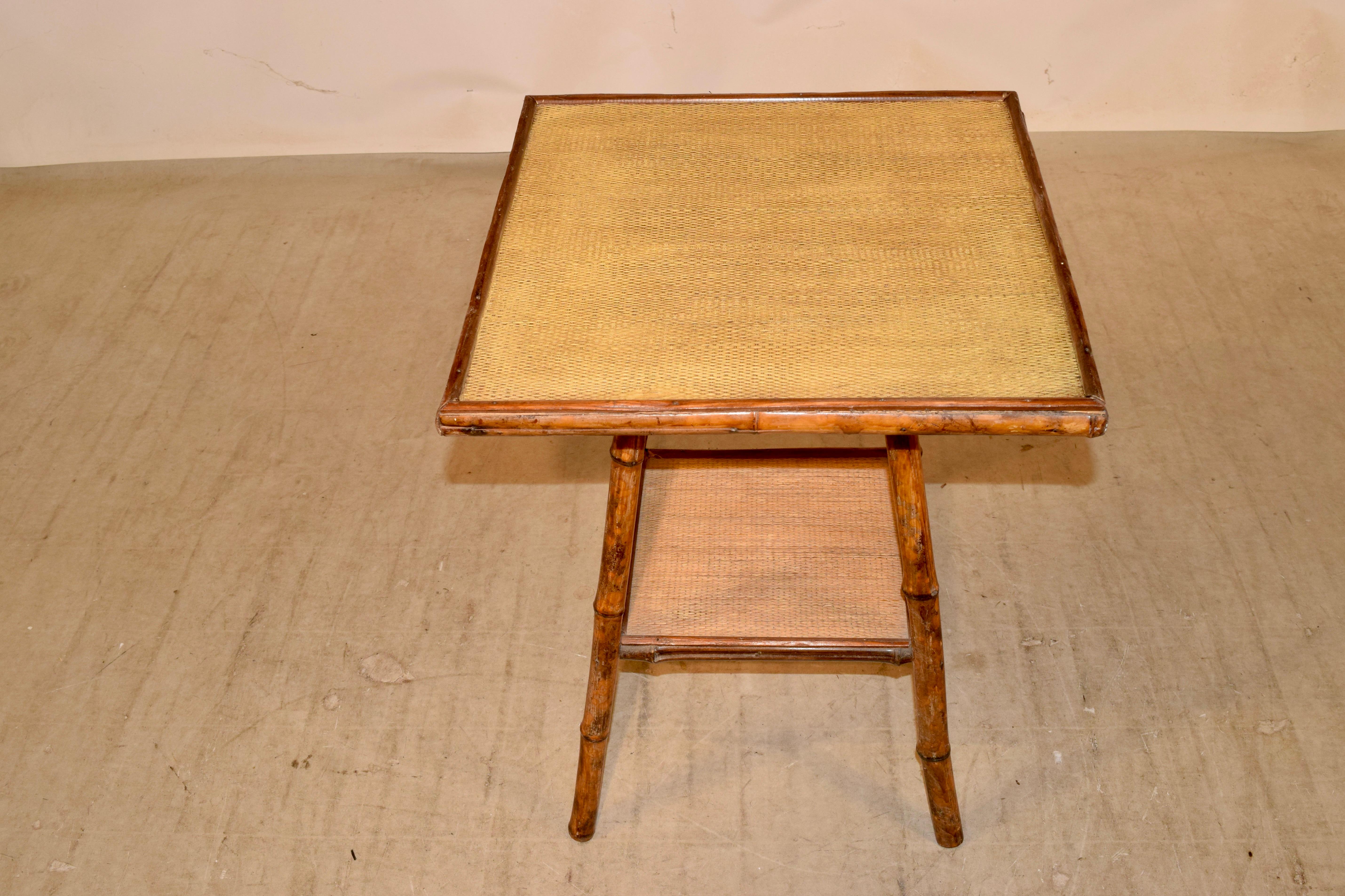 19th Century French Bamboo Side Table 1