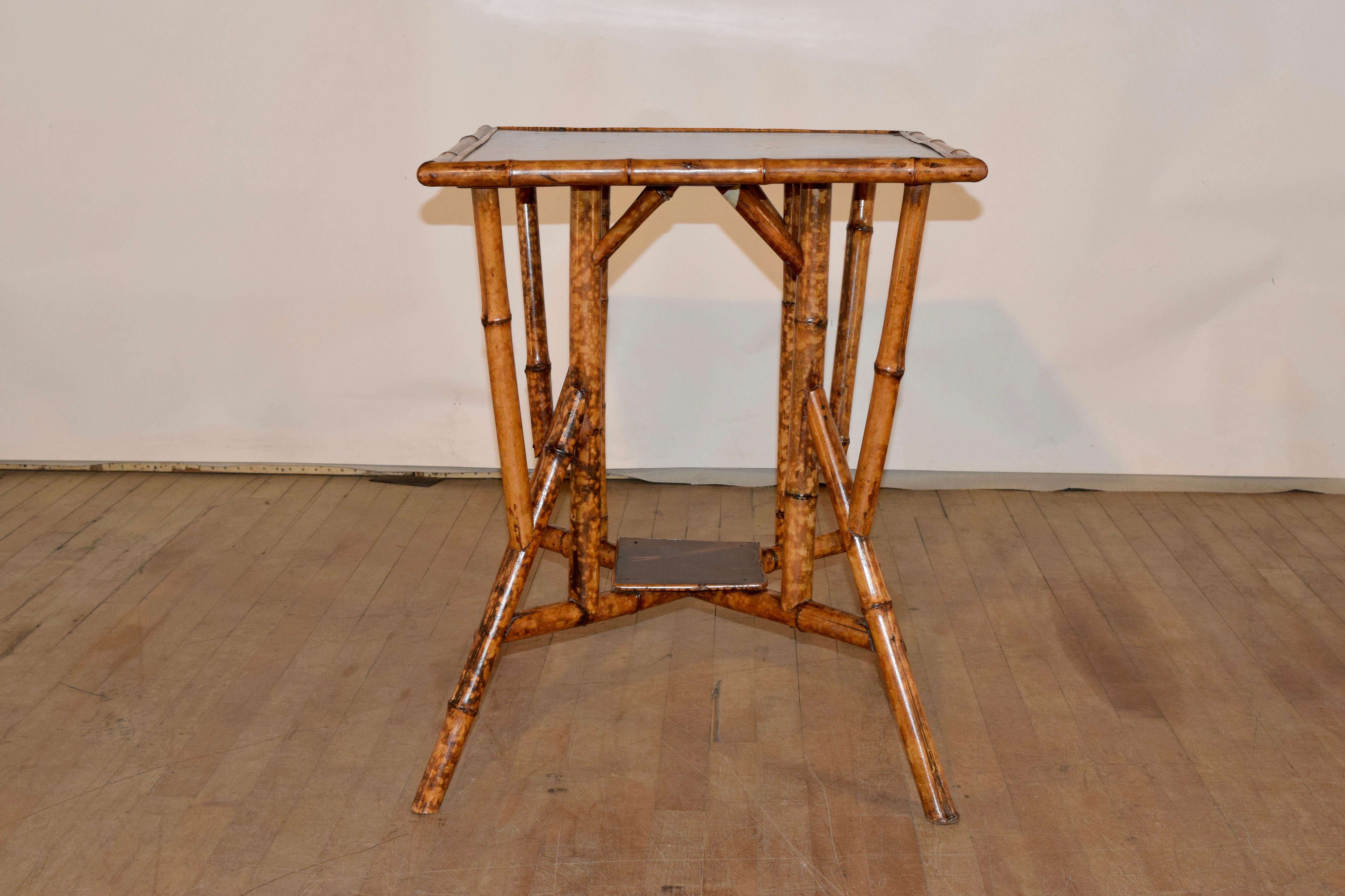 19th Century French Bamboo Side Table For Sale 2