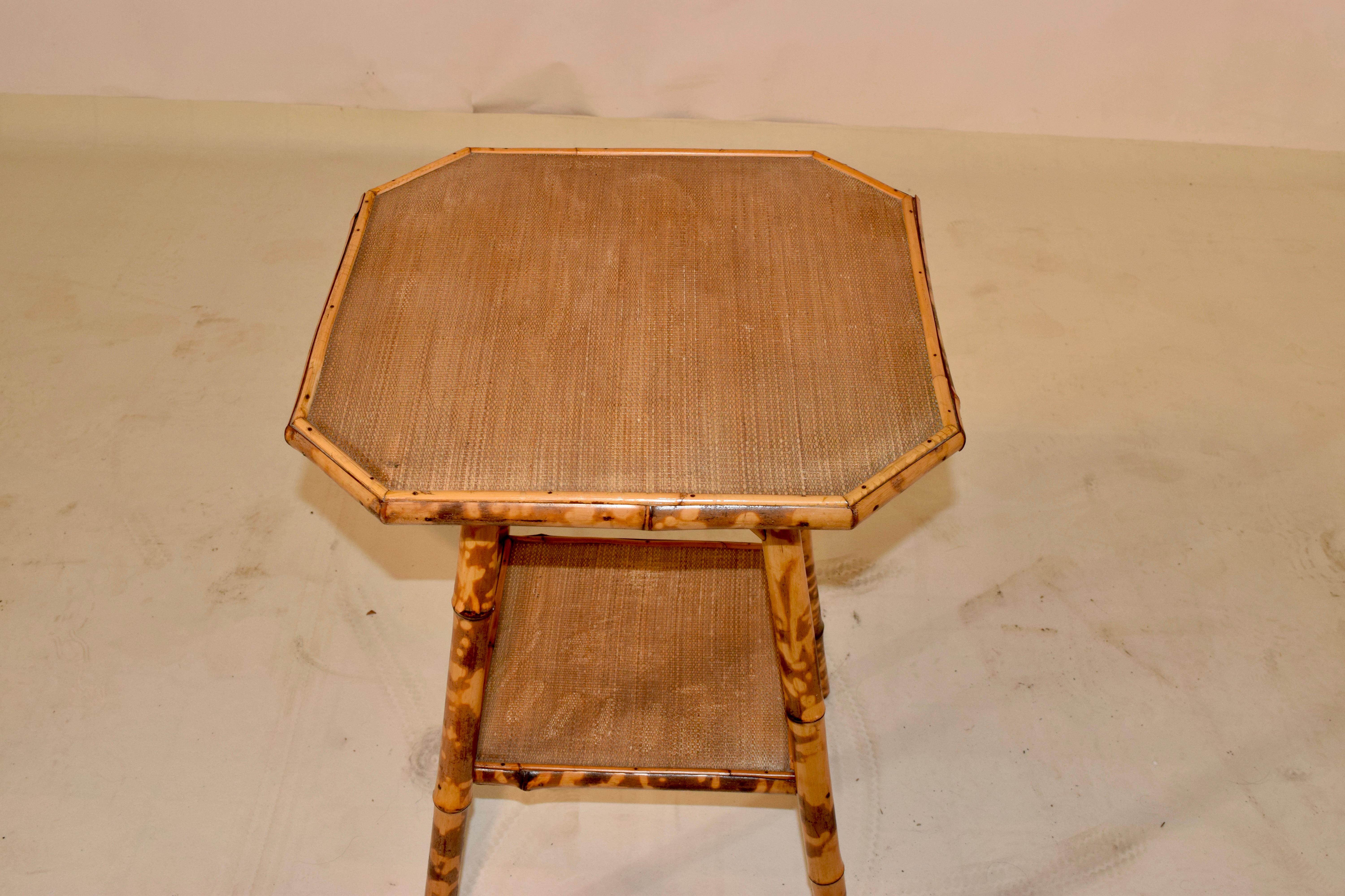 19th Century French Bamboo Side Table 2