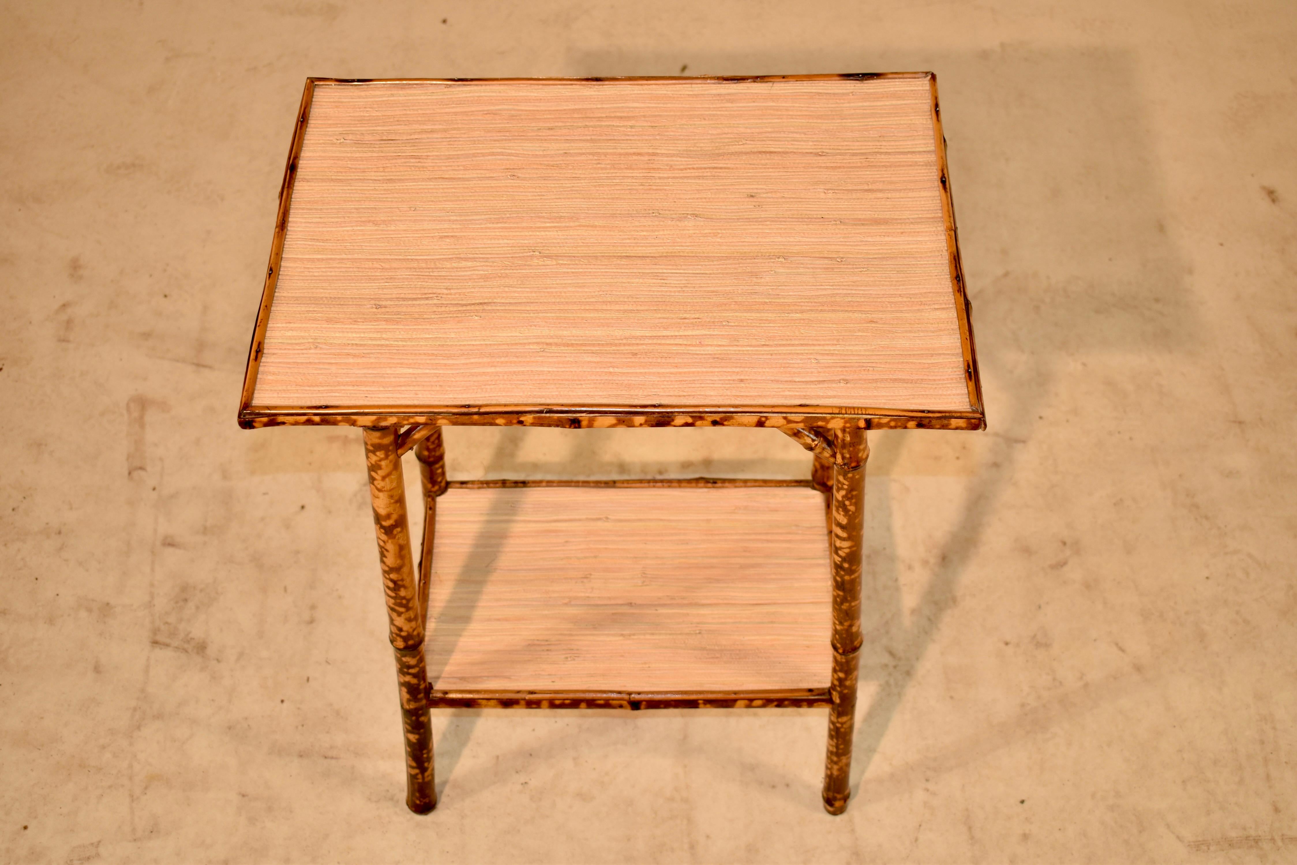 19th Century French Bamboo Side Table 2