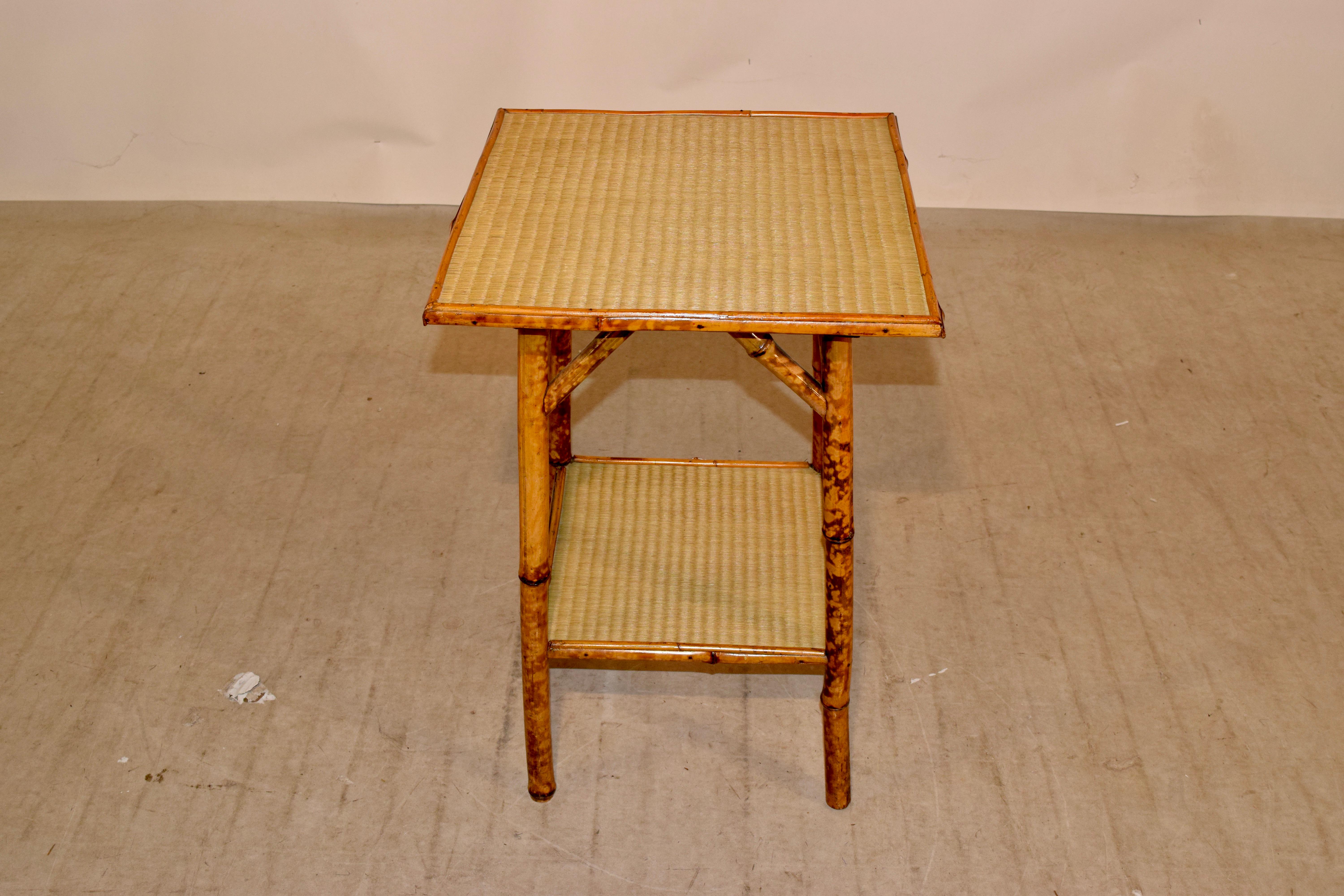 19th Century French Bamboo Side Table 3