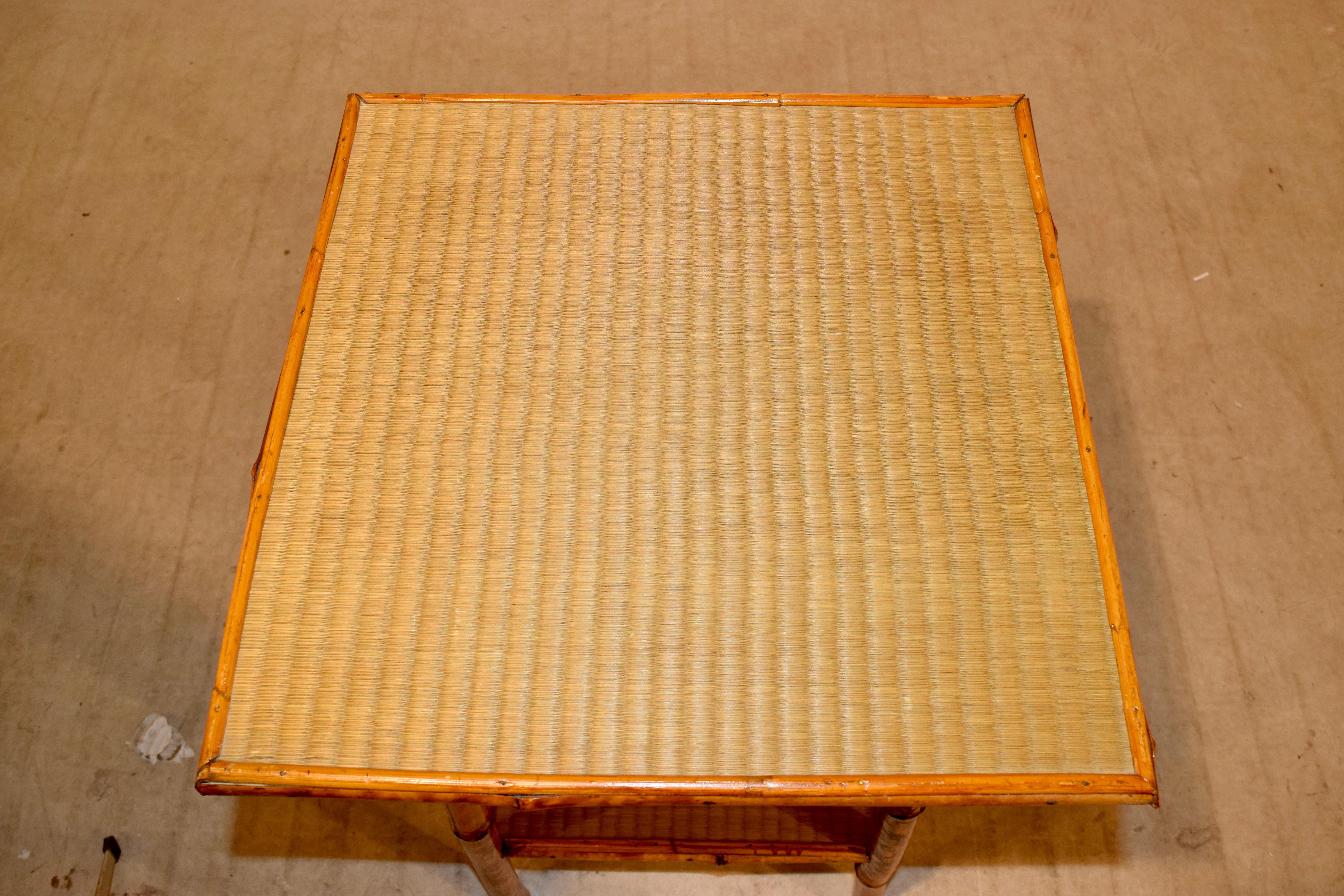 19th Century French Bamboo Side Table 4