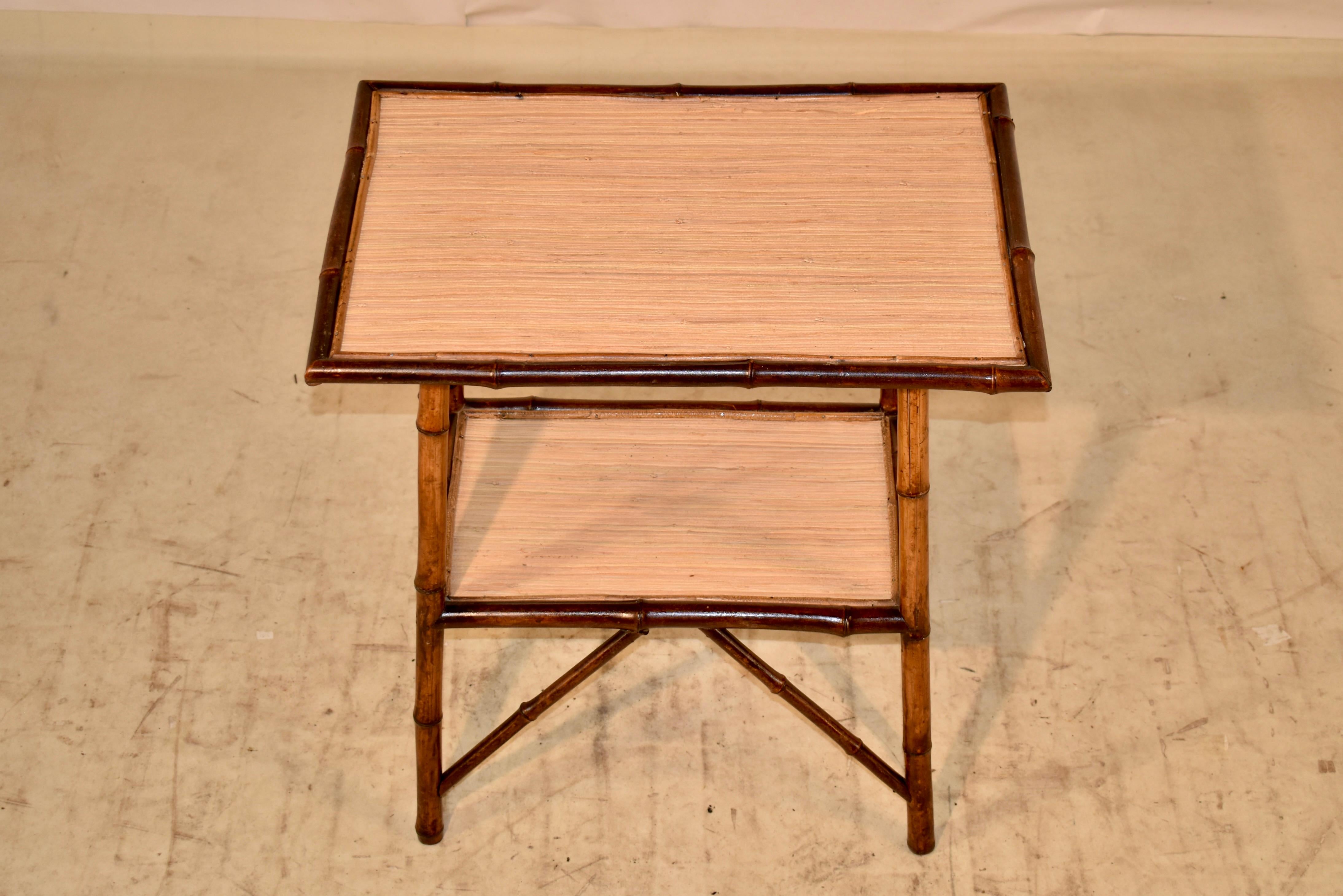 19th Century French Bamboo Side Table For Sale 4