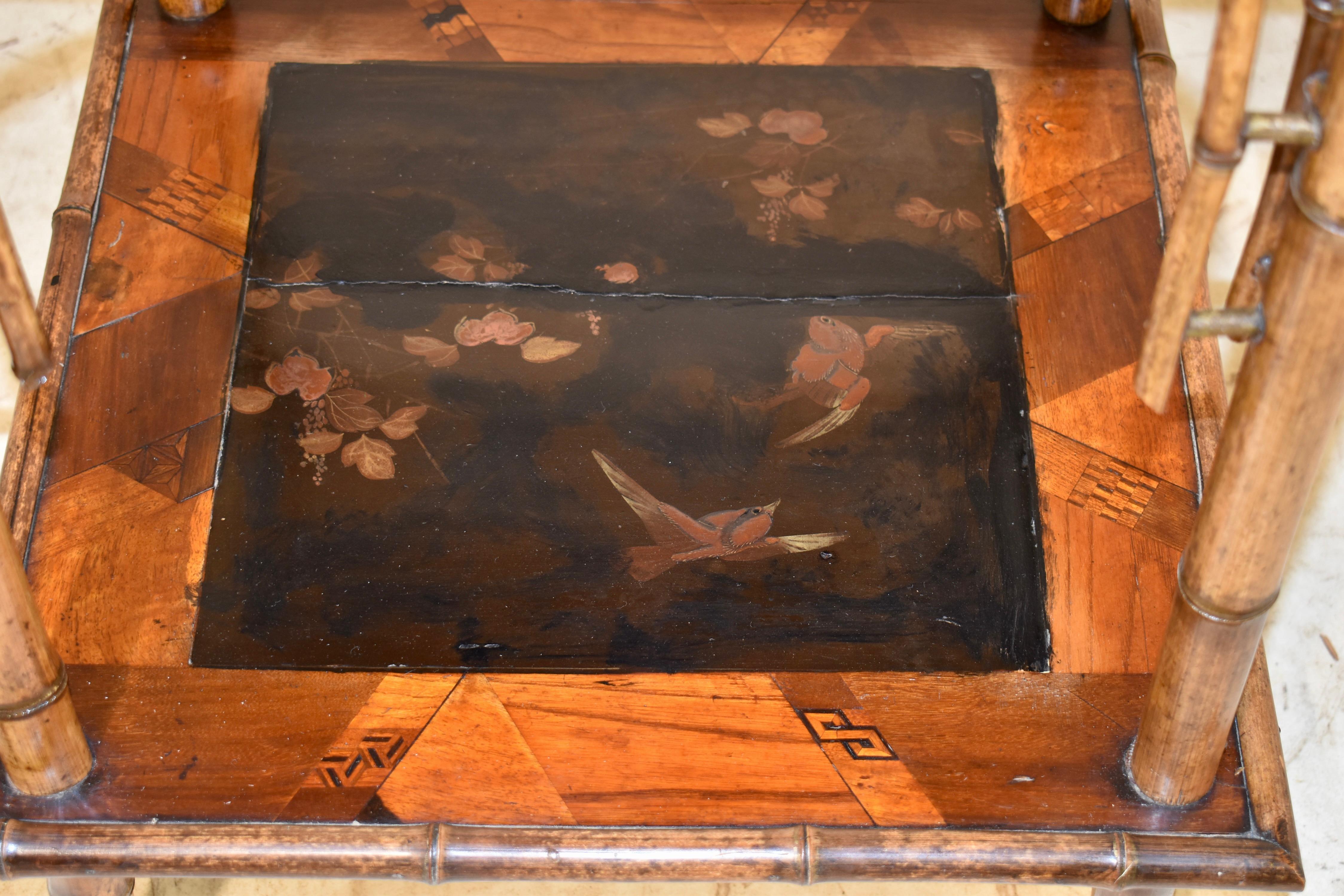 Table d'appoint en bambou du XIXe siècle en vente 1