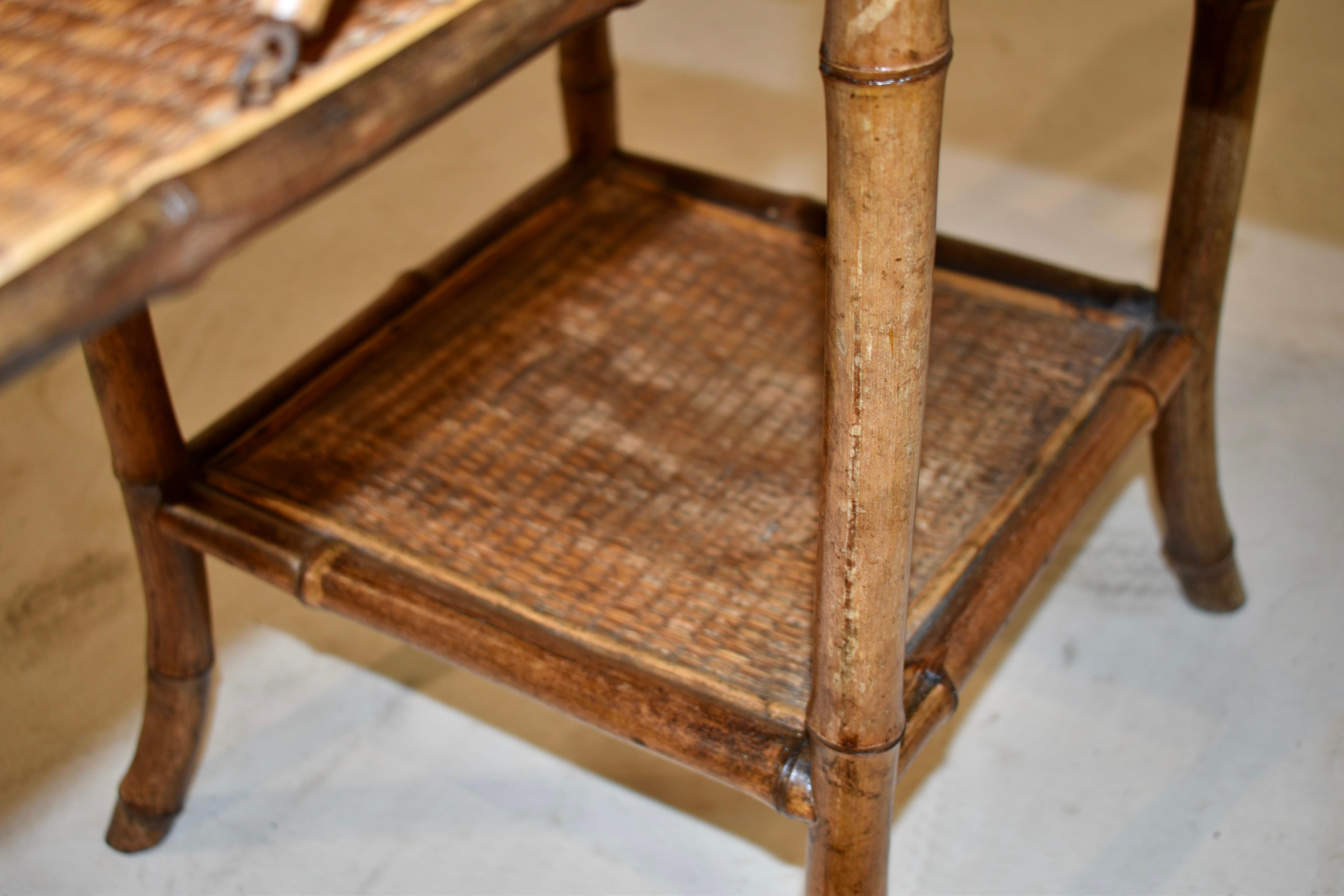 19th Century French Bamboo Side Table 5