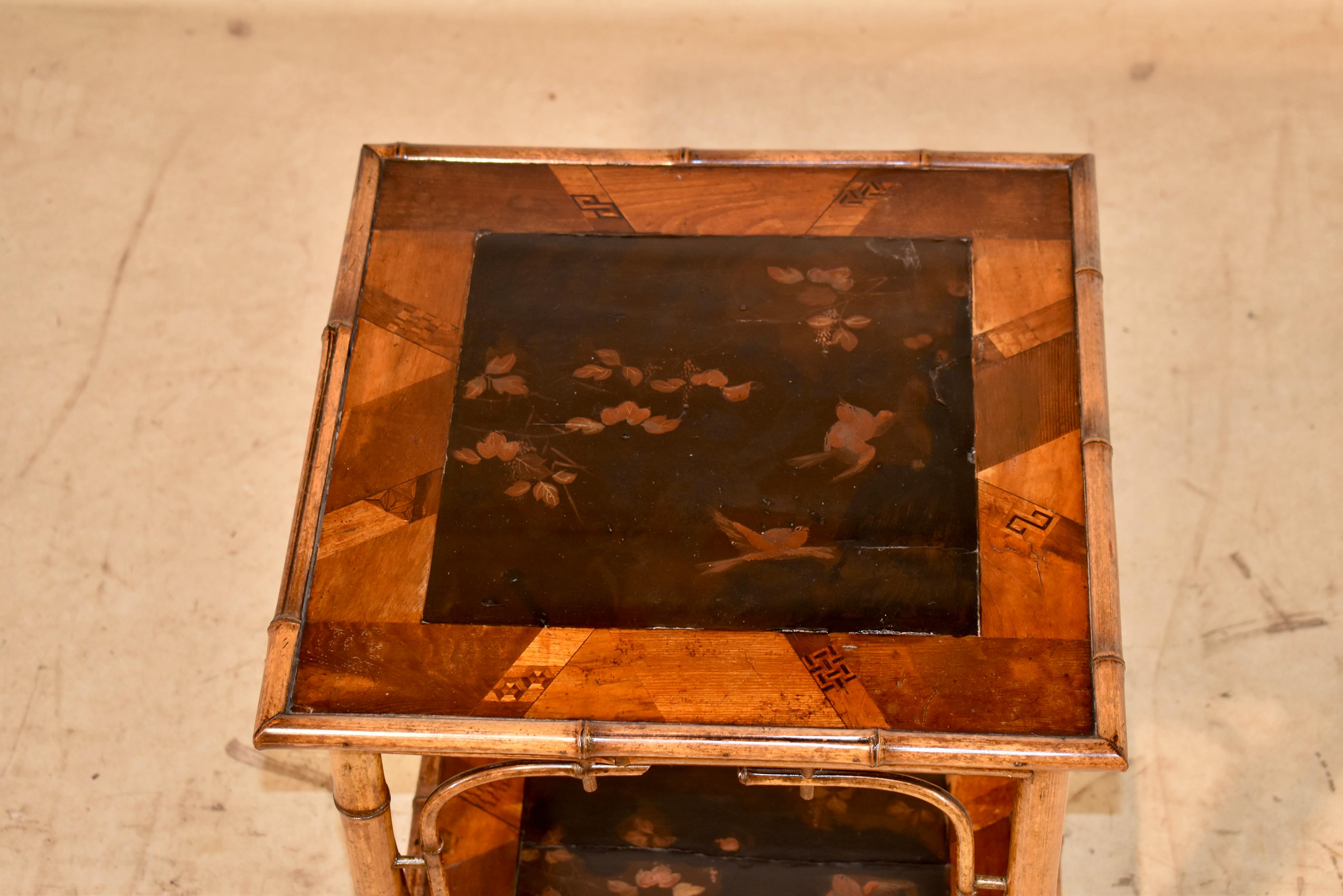 Table d'appoint en bambou du XIXe siècle en vente 2