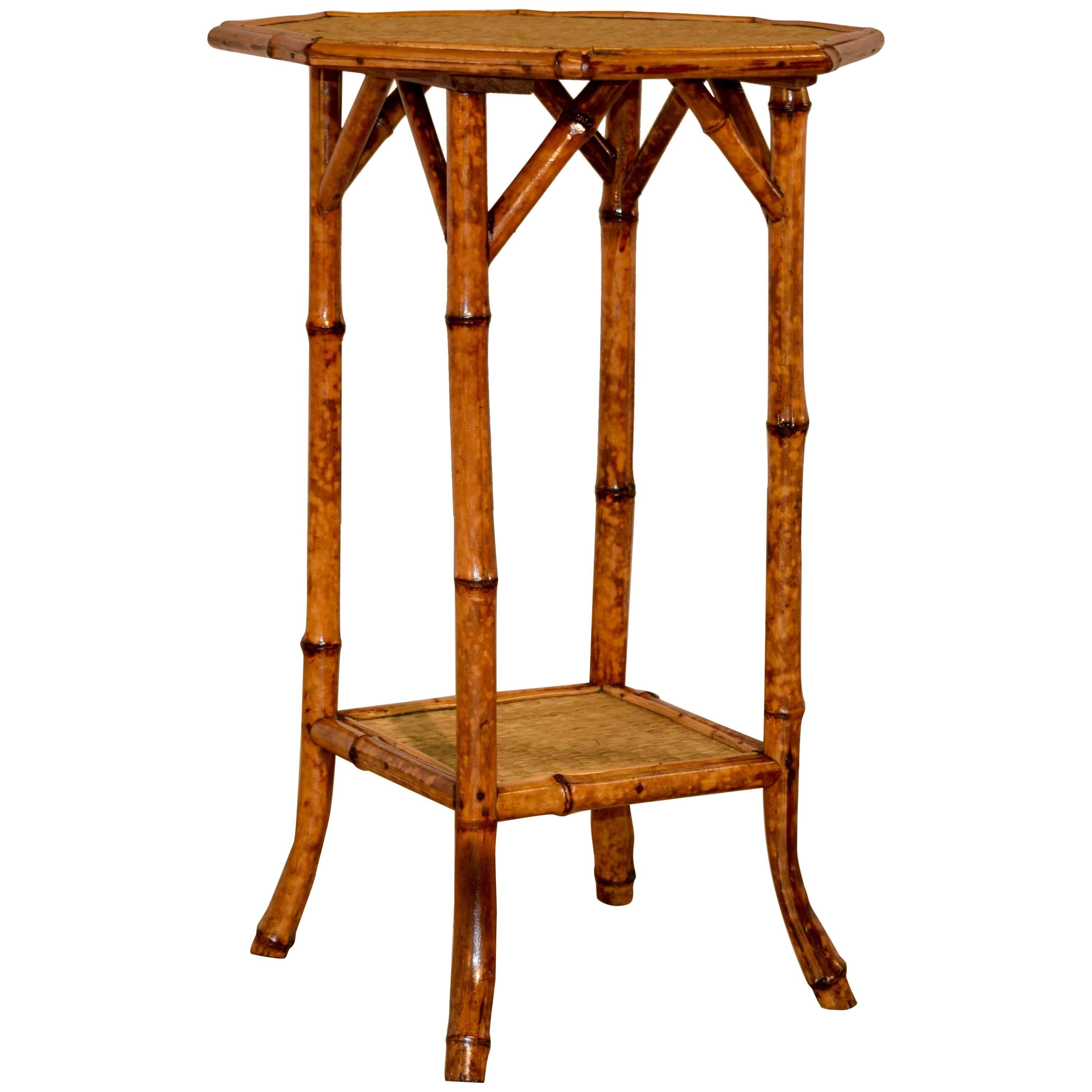 19th Century French Bamboo Side Table