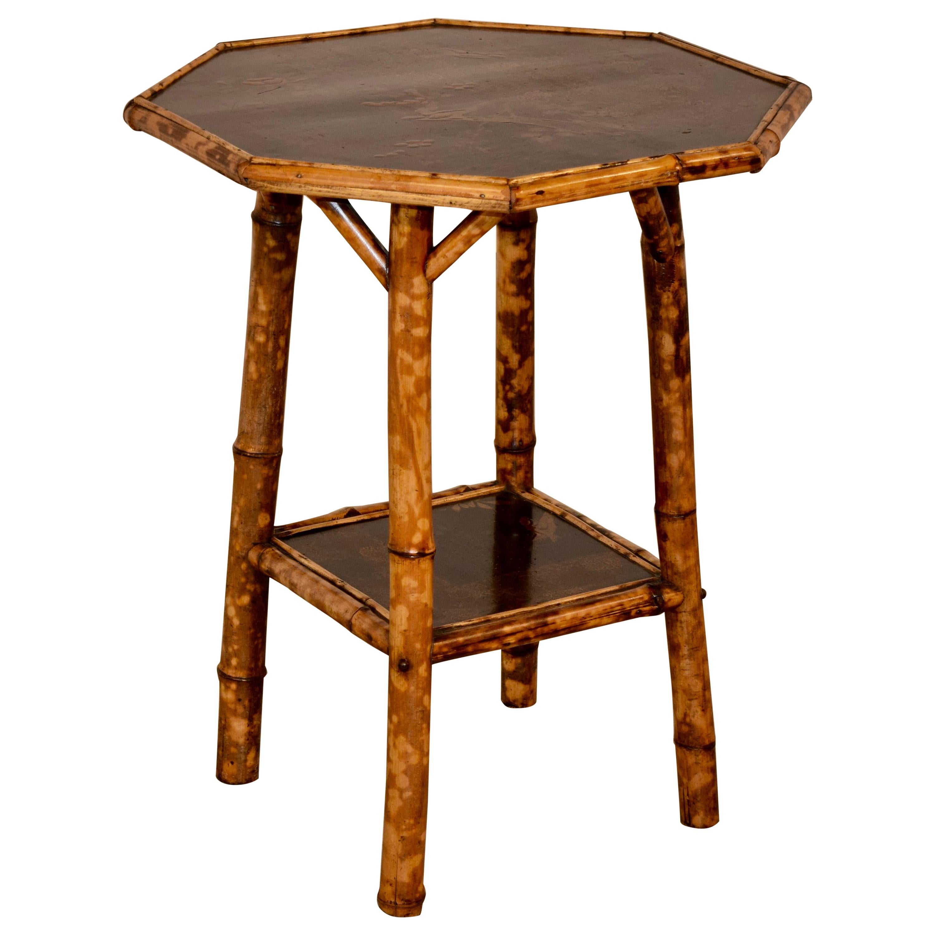 19th Century French Bamboo Side Table