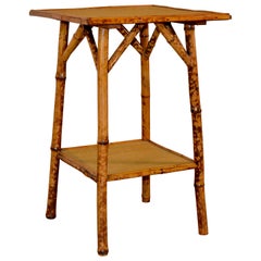 19th Century French Bamboo Side Table