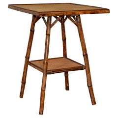 19th Century French Bamboo Side Table