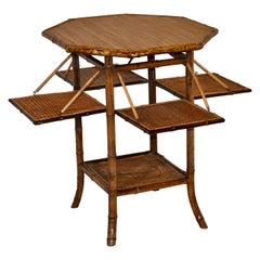 19th Century French Bamboo Side Table