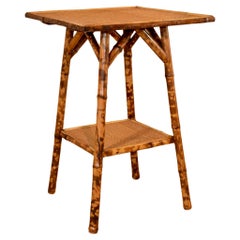 Table d'appoint en bambou du XIXe siècle