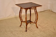 19th Century French Bamboo Table