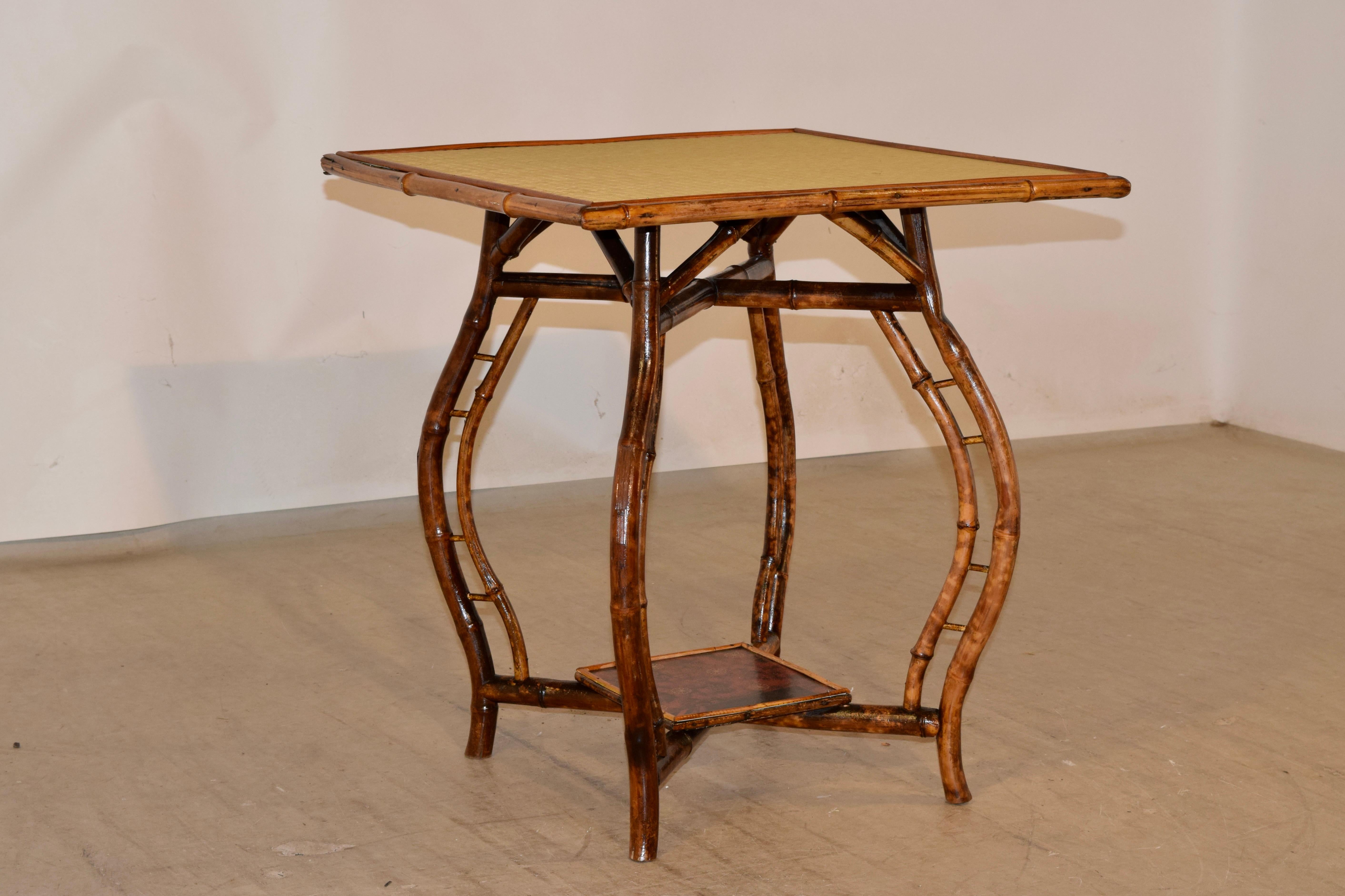 Art Nouveau 19th Century French Bamboo Table