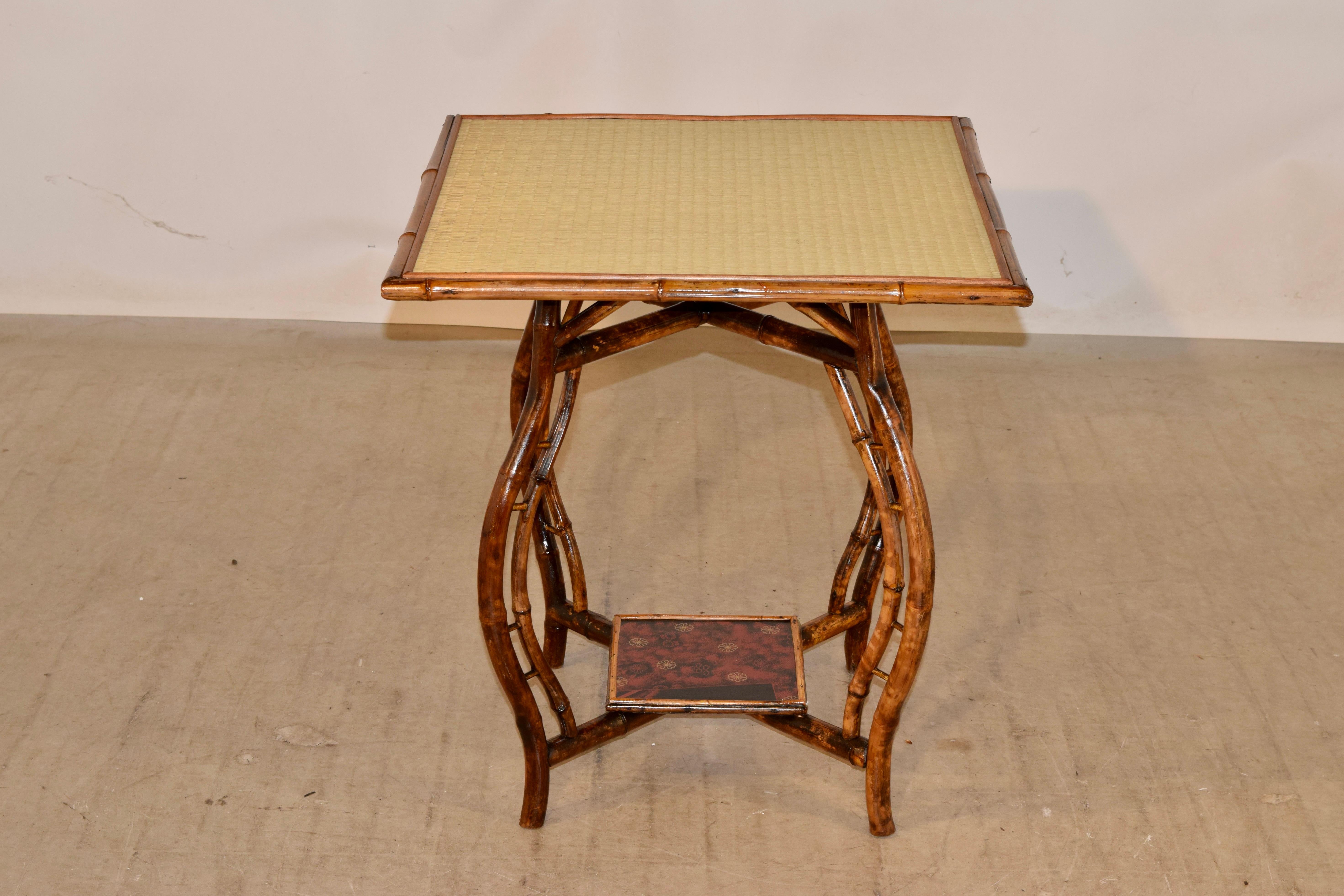19th Century French Bamboo Table In Good Condition In High Point, NC