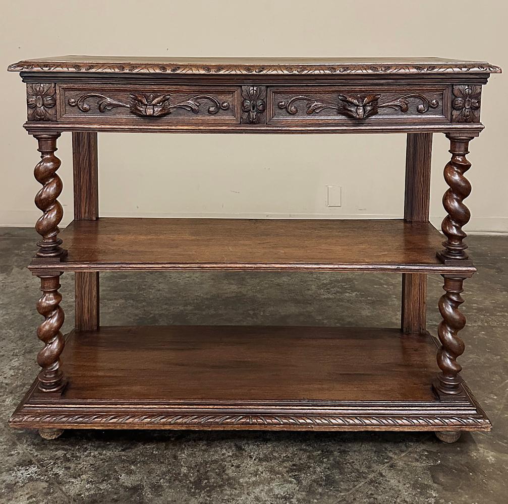 19th Century French Barley Twist Dessert Buffet In Good Condition For Sale In Dallas, TX