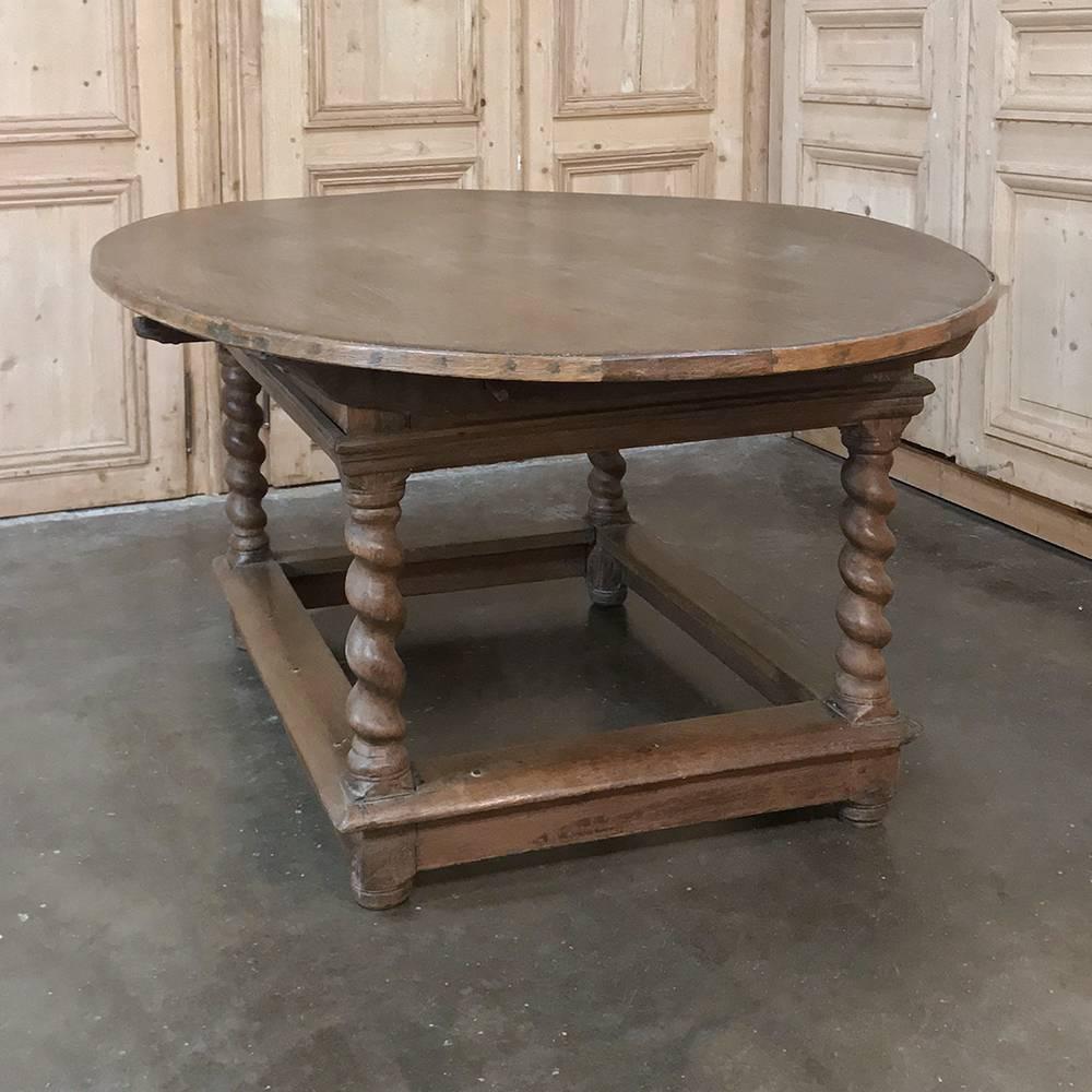 18th Century French Barley Twist Oval Table 5