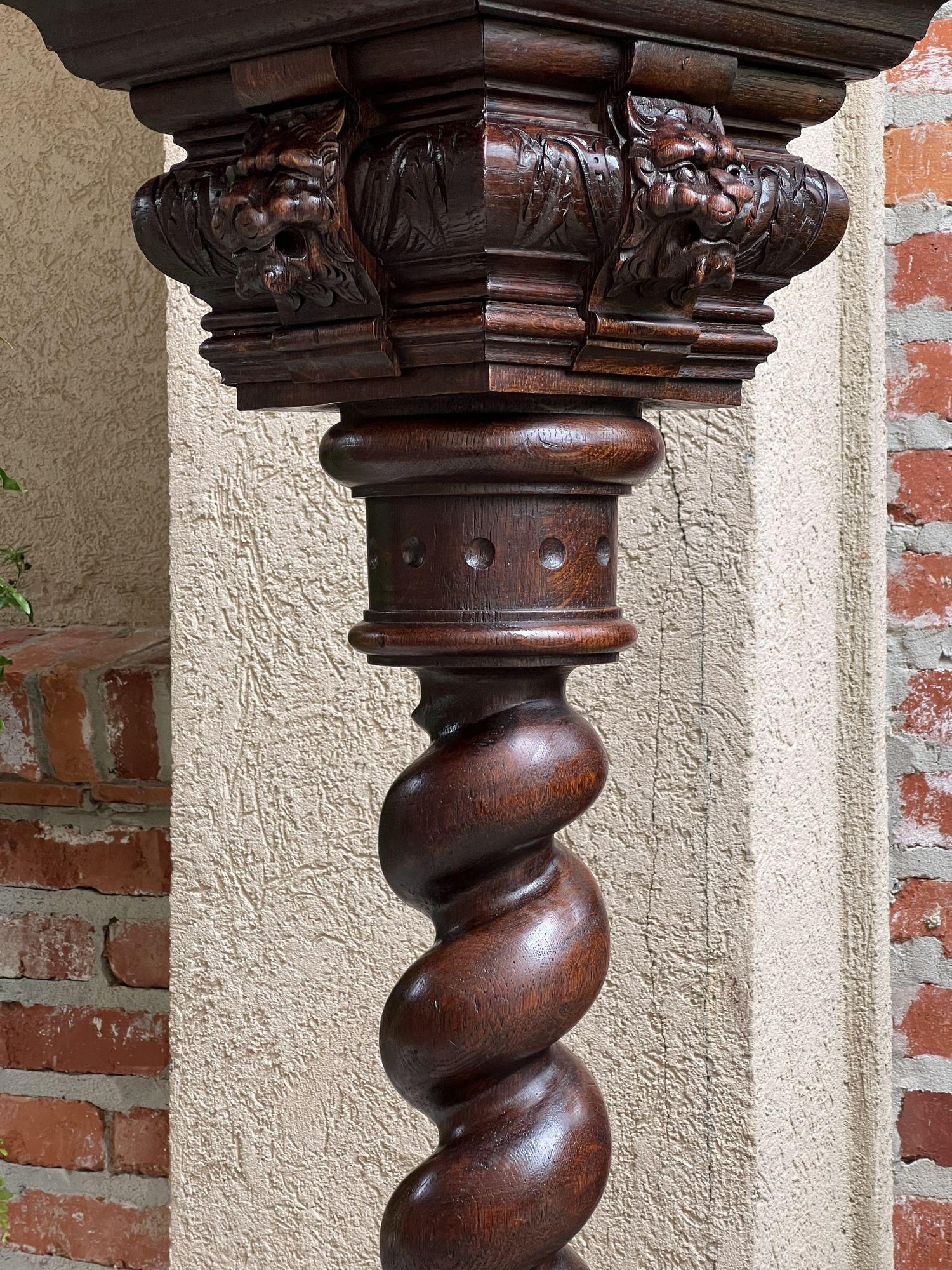 19th century French Barley Twist Pedestal Bronze Plant Stand Column Renaissance 3