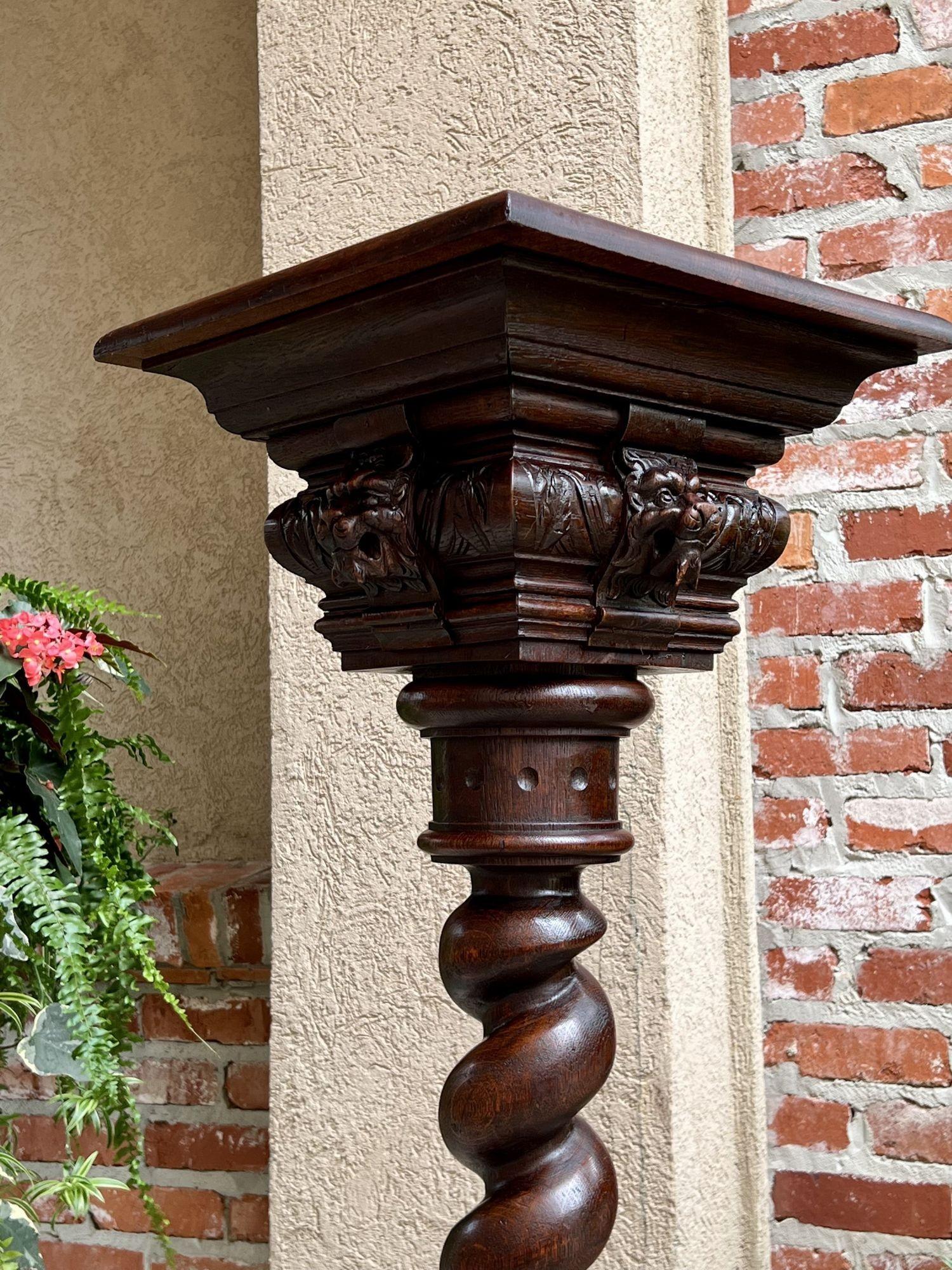 19th century French Barley Twist Pedestal Bronze Plant Stand Column Renaissance 9