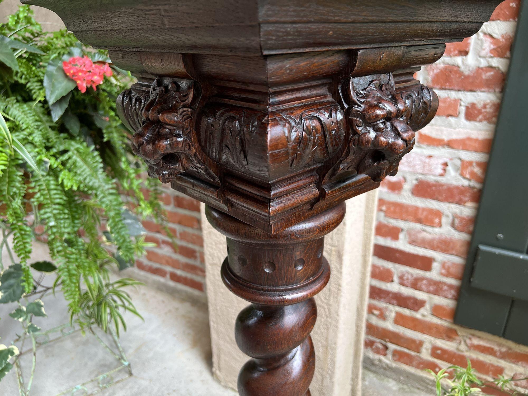 Late 19th Century 19th century French Barley Twist Pedestal Bronze Plant Stand Column Renaissance