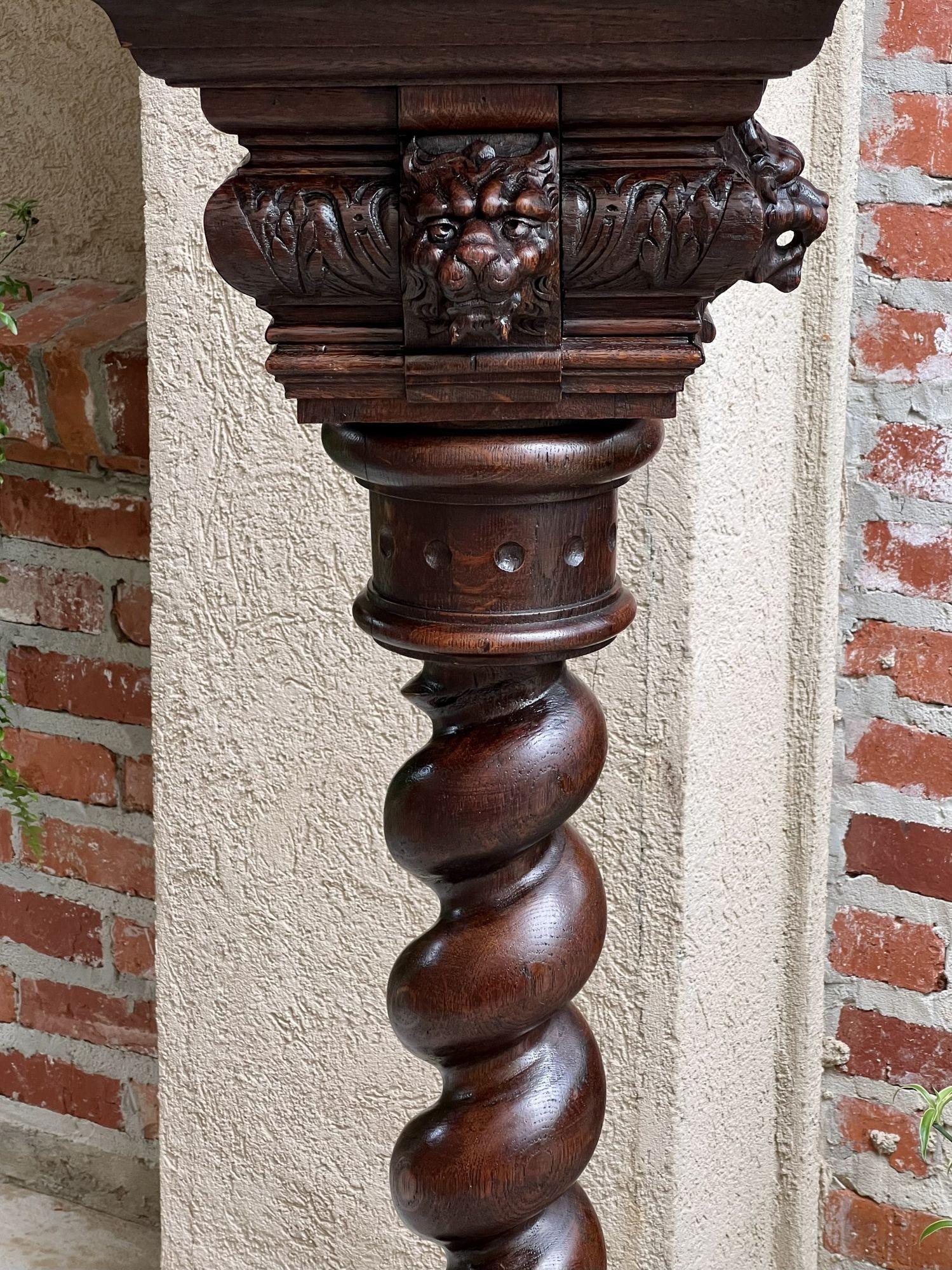 19th century French Barley Twist Pedestal Bronze Plant Stand Column Renaissance 1