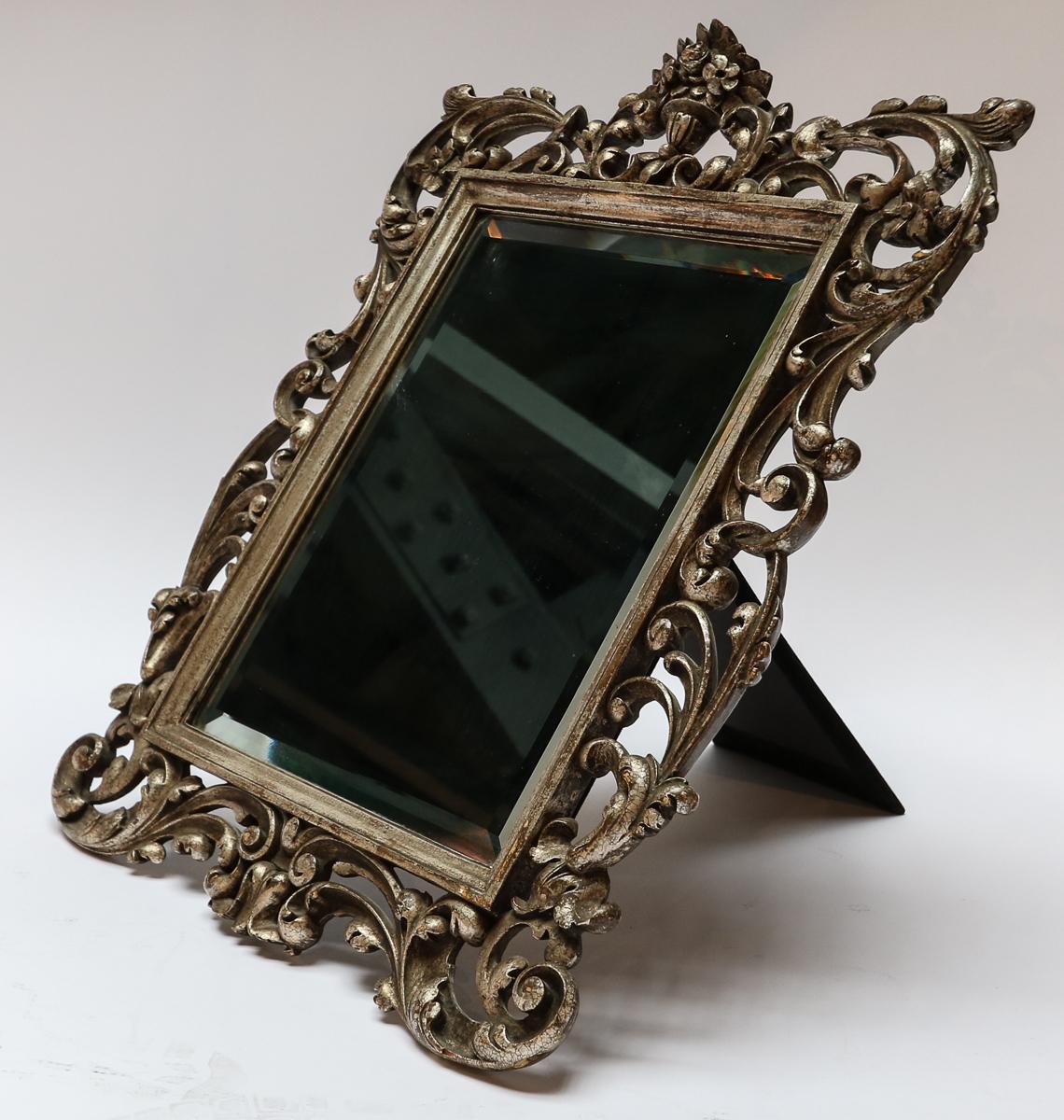 baroque silver mirror