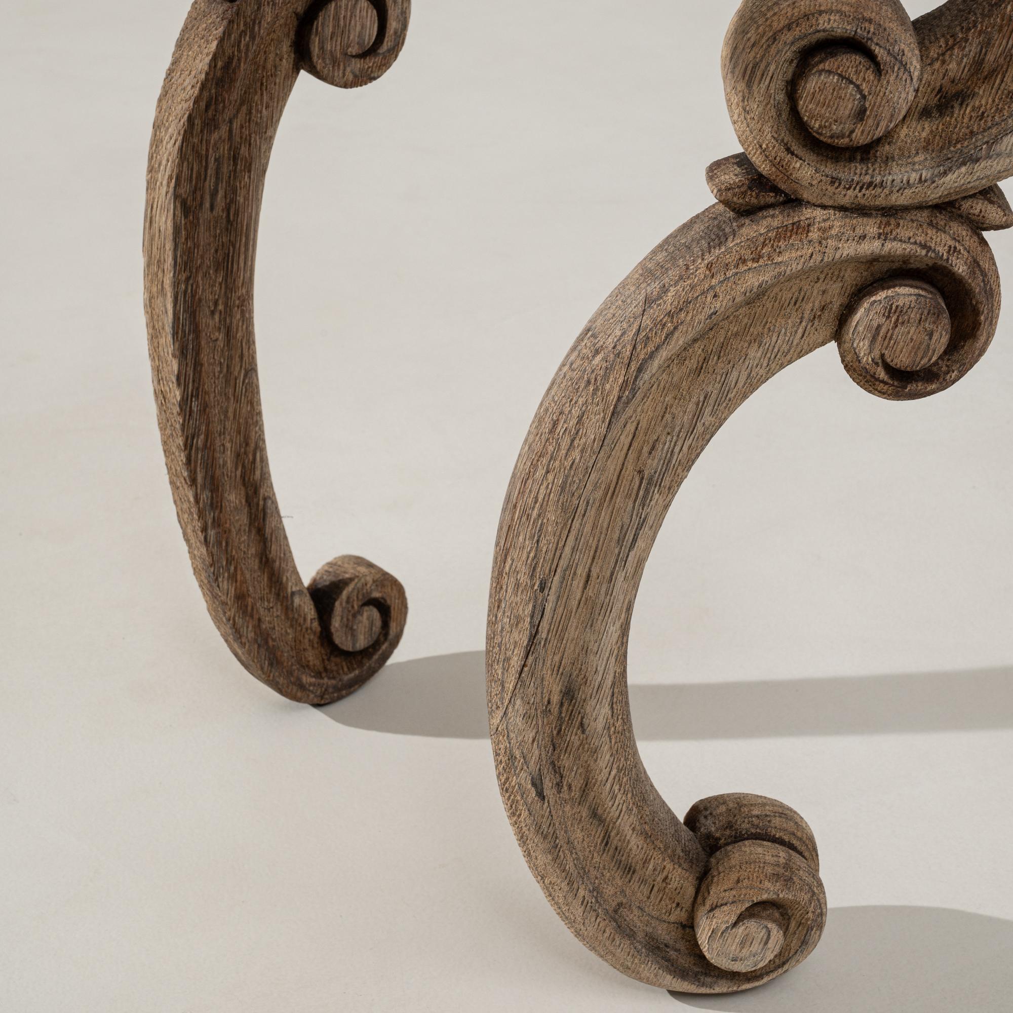 Mesa Consola de Madera Tallada Renacimiento Barroco Francés Siglo XIX en venta 10