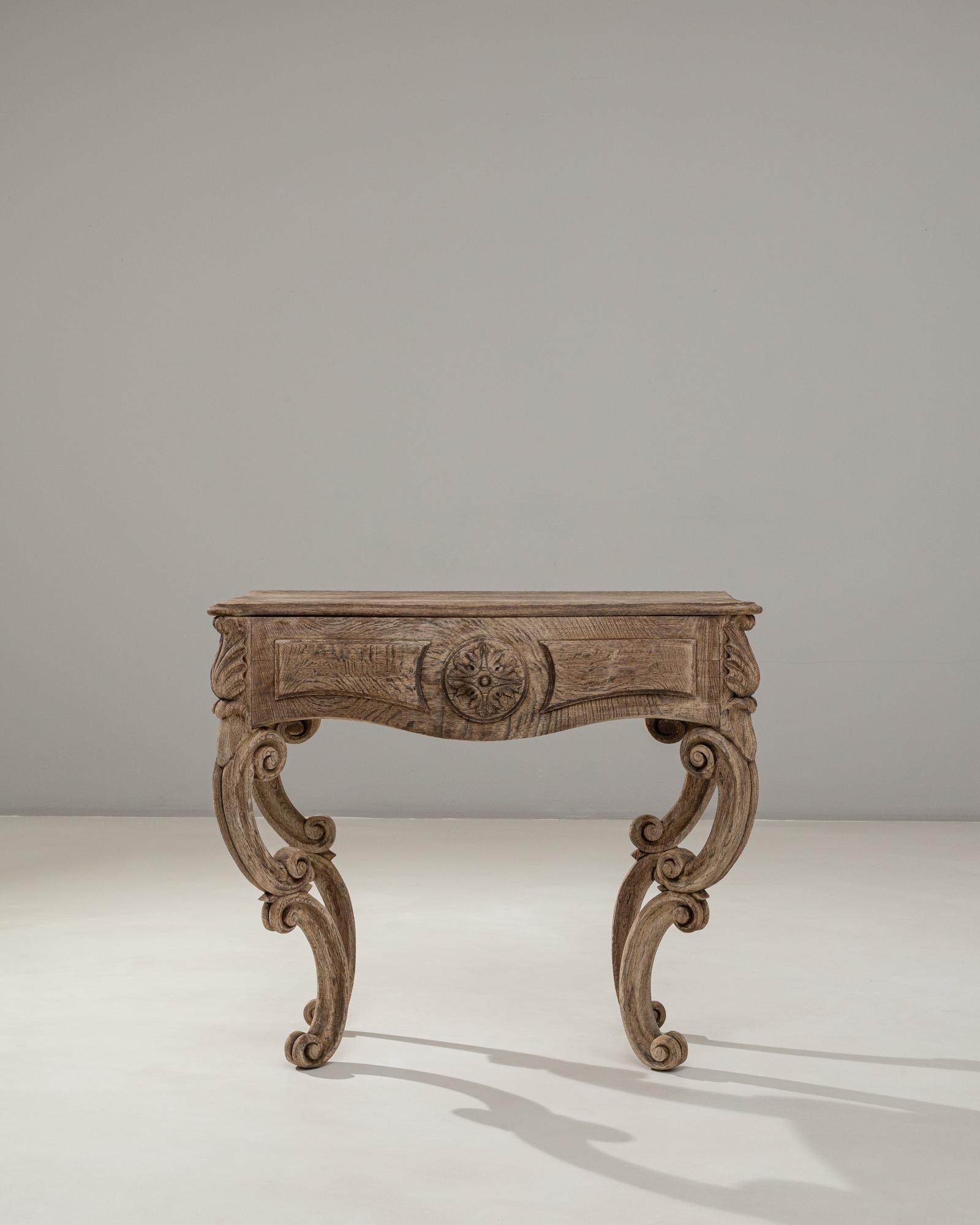 Mesa Consola de Madera Tallada Renacimiento Barroco Francés Siglo XIX siglo XIX en venta