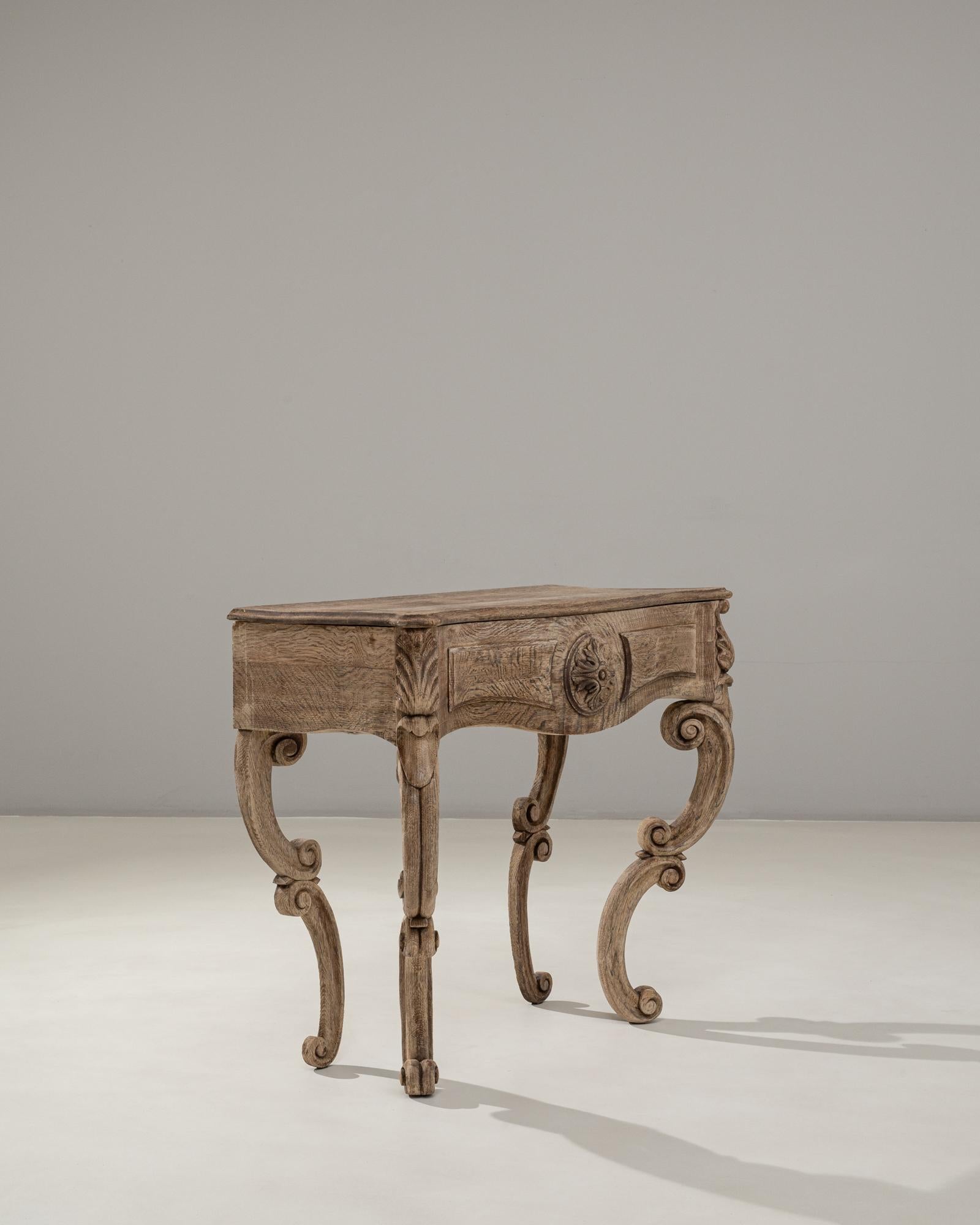 Mesa Consola de Madera Tallada Renacimiento Barroco Francés Siglo XIX en venta 4