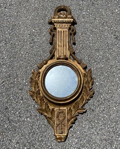 19th Century French Baroque Style Barometer Case Mirror