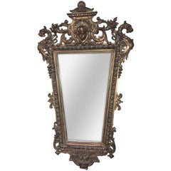 Antique 19th Century French Baroque Wall Mirror