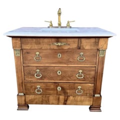 19th Century French Bath Vanity