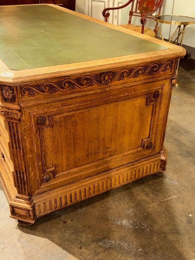 Quercia Scrivania francese del 19° secolo in Oak Oak in vendita
