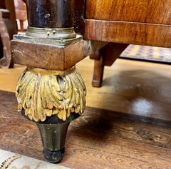 19th Century French Beidermeier Drop Front Abattant Secretary Desk Writing Table