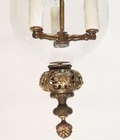 19th Century French Bell Jar Lantern