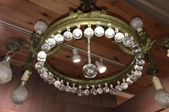 19th Century French Belle Epoque Gilt Bronze Chandelier