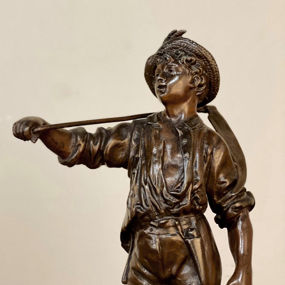 Statue française de la Belle Époque du XIXe siècle par Victor Rousseau en vente 1